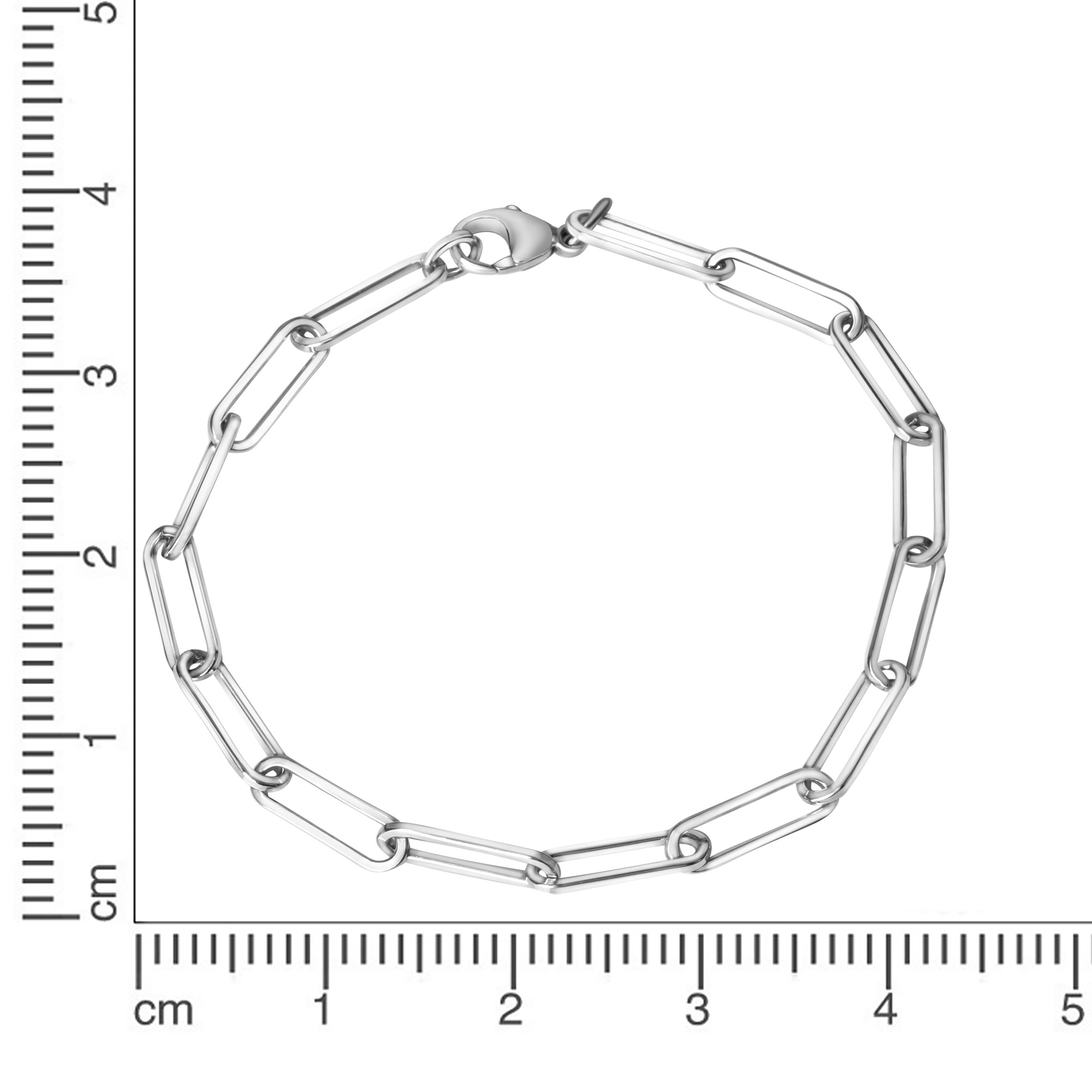 Vivance Armband »925/- Sterlingsilber Gliederarmband glanz rhodiniert 21 cm«