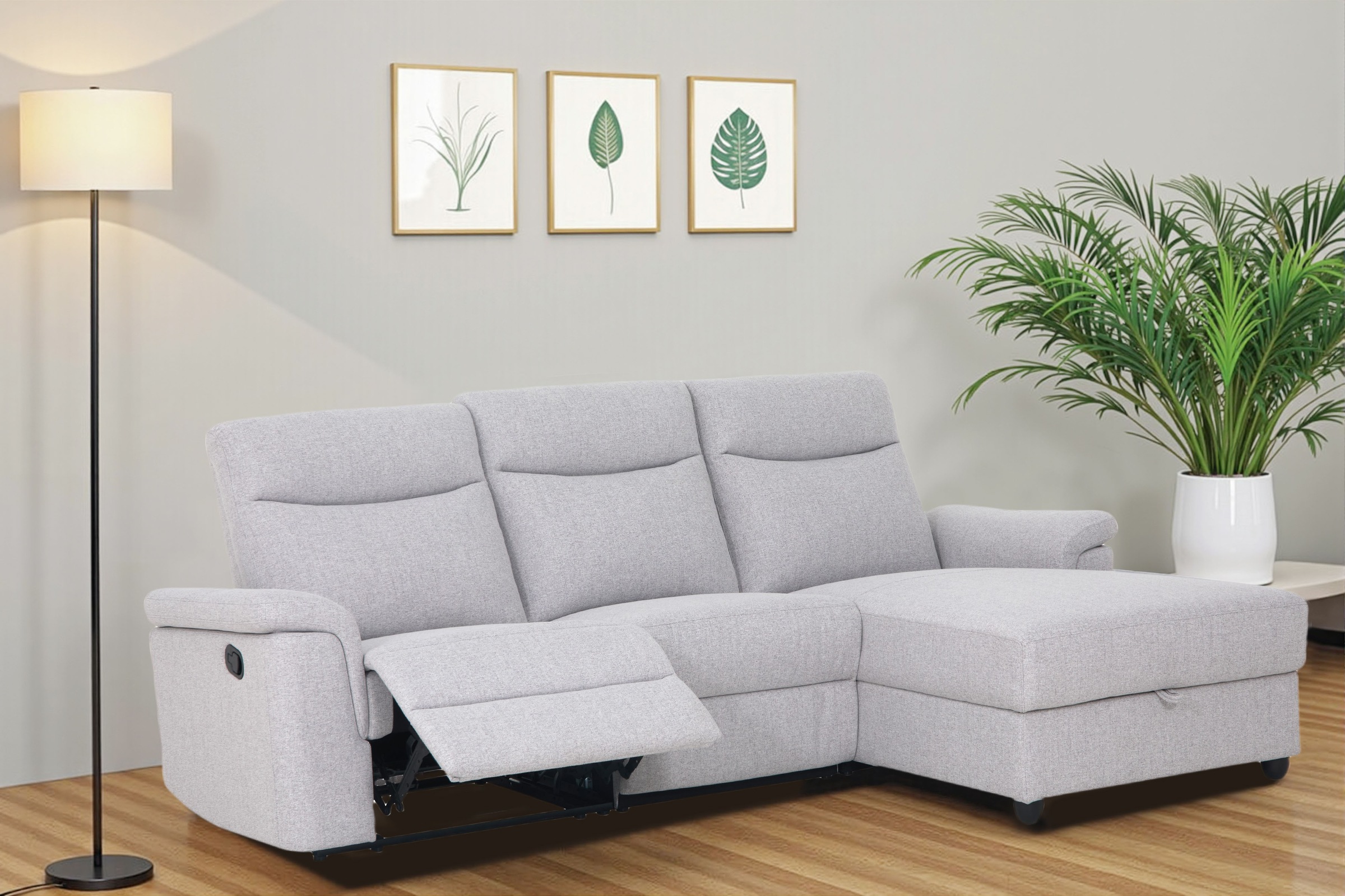 Home affaire Ecksofa "BRIONNE, L-Form, 255cm, manuelle u. elektrische Funkt günstig online kaufen