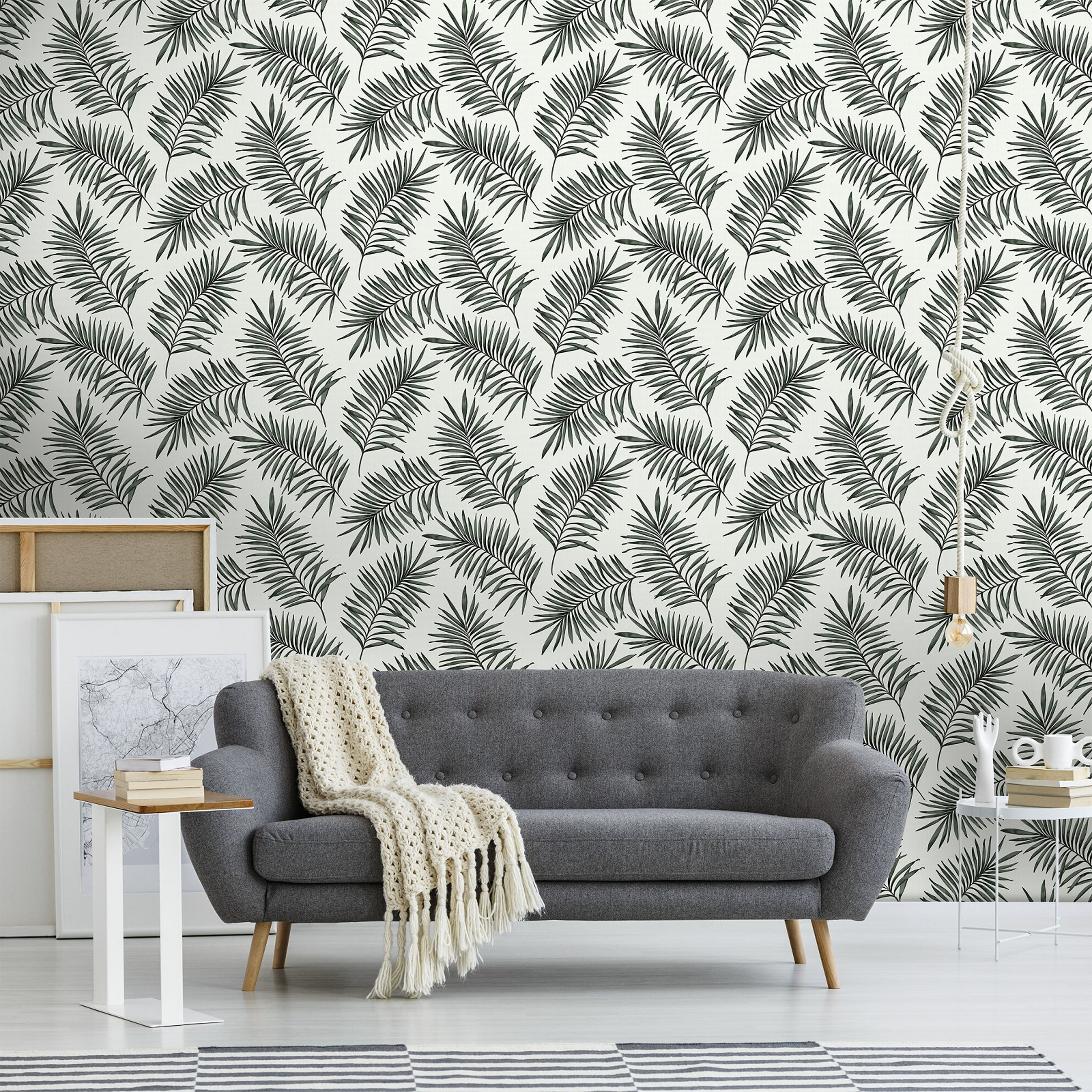 Thumbnail - Superfresco Easy Vliestapete "Sandy" botanisch geprägt Grün - 10mx52cm