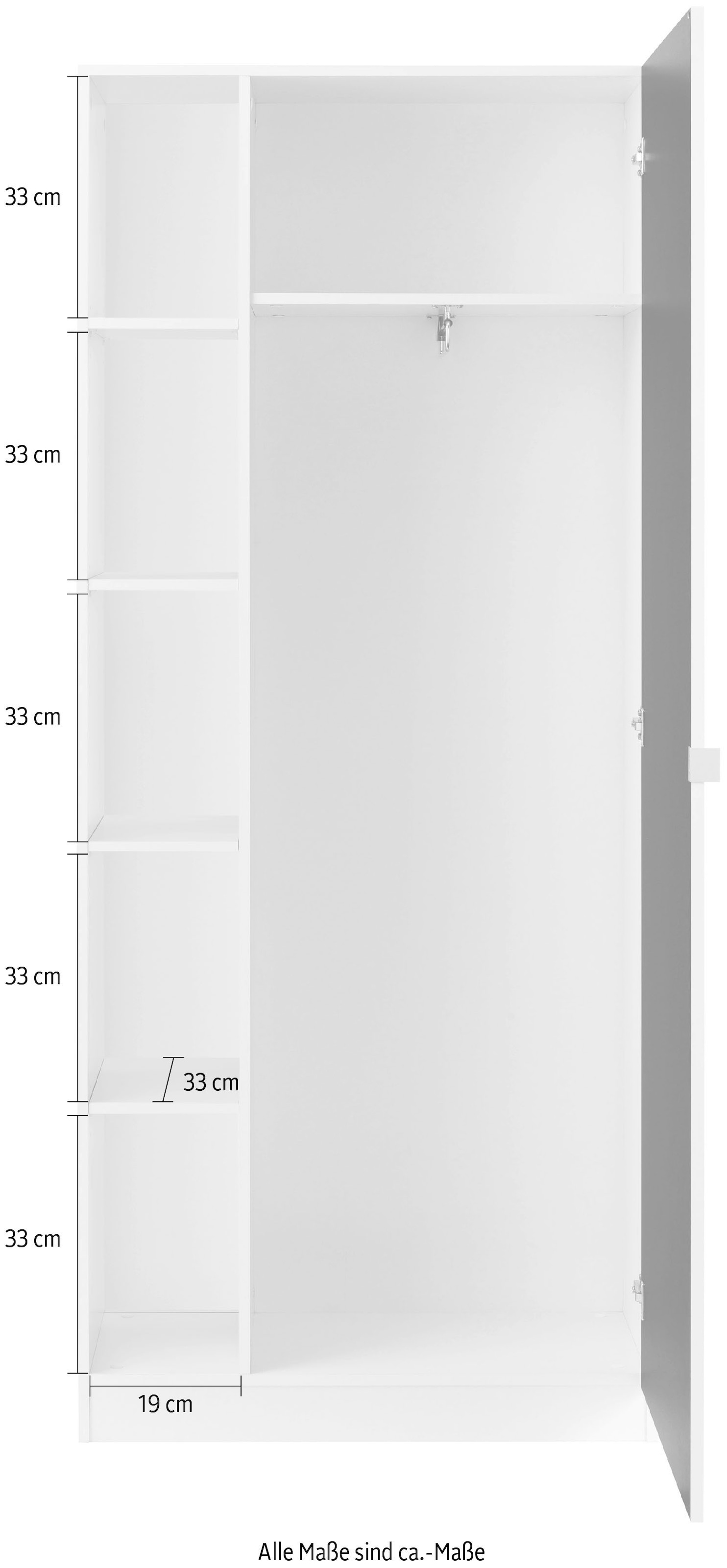 borchardt Möbel Garderobenschrank »Dolly«, Höhe 185 cm