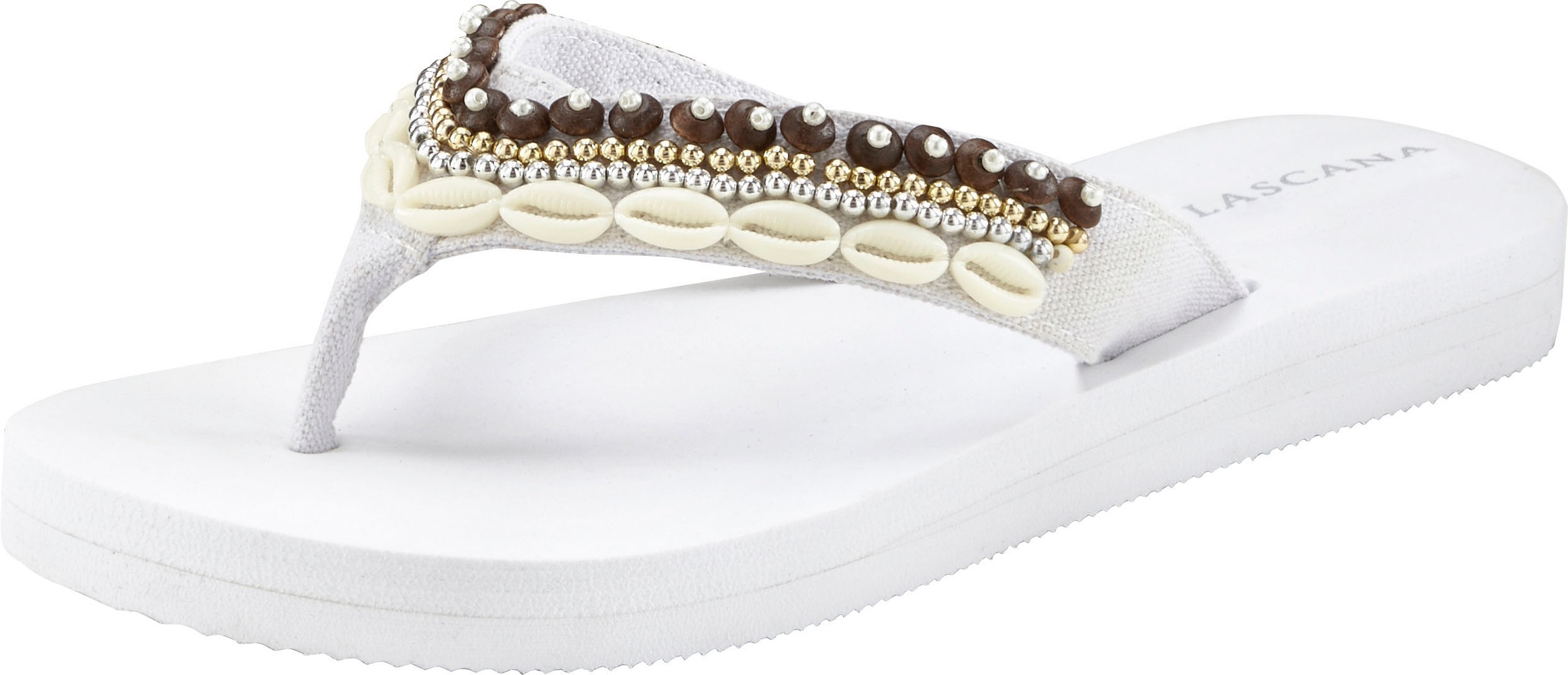 LASCANA Sandals White Size 40 2