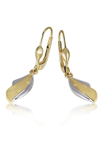 goldmaid Paar Ohrhänger, 333/- Gold Bicolor matt glänzend kaufen