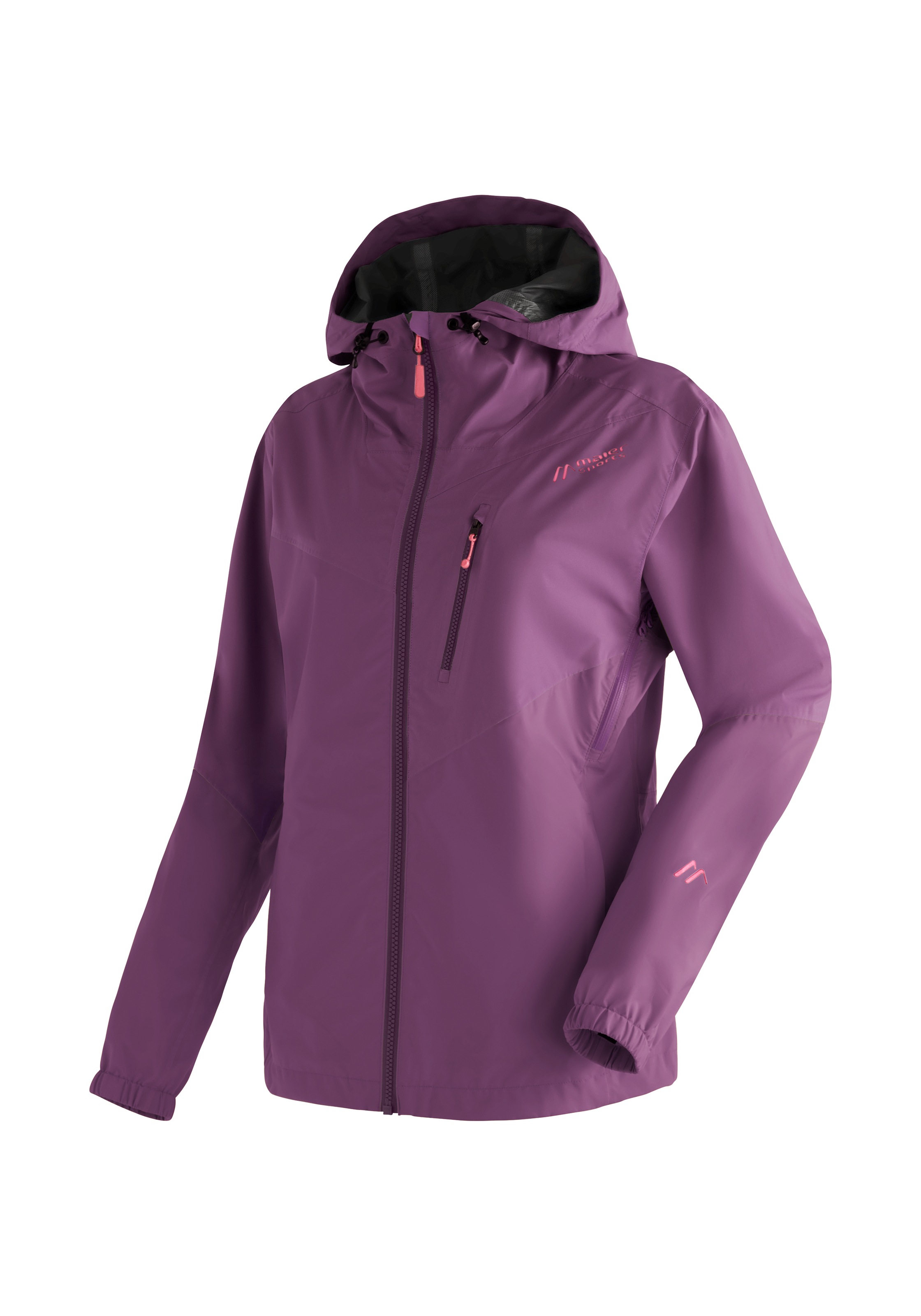 Maier Sports Outdoorjacke "Rosvik W", Damen Regenjacke mit Kapuze, wasserdichte Wanderjacke, Funktionsjacke