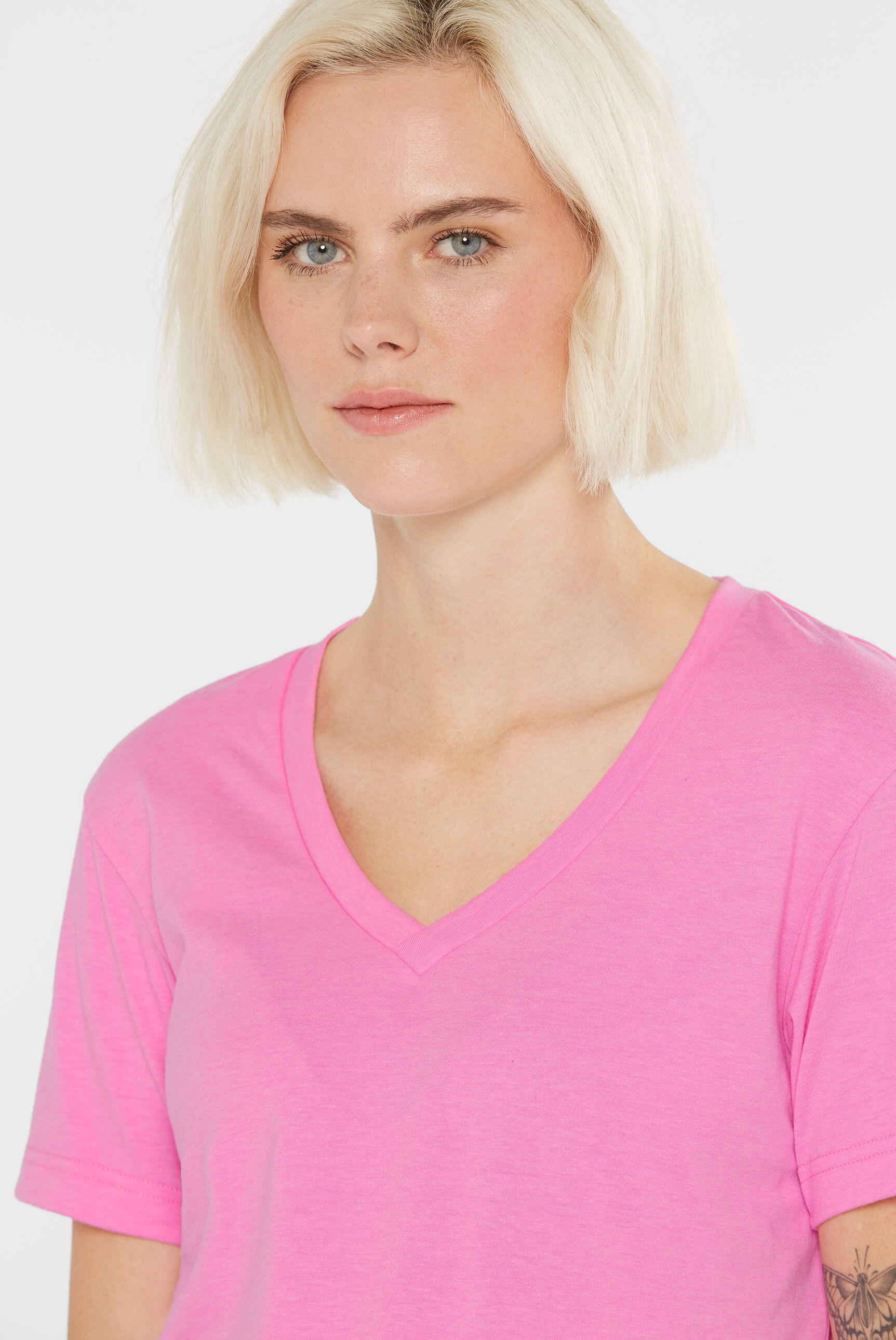 SENSES.THE LABEL V-Shirt, aus Baumwolle