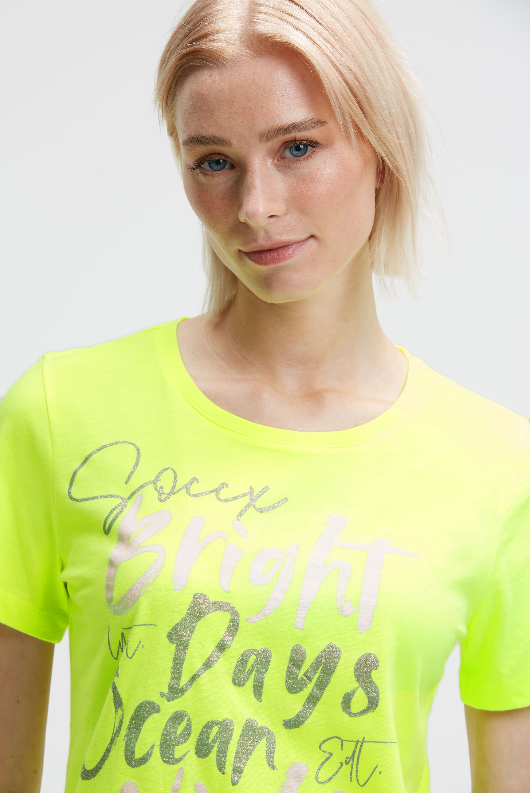 SOCCX Rundhalsshirt, mit Baumwolle
