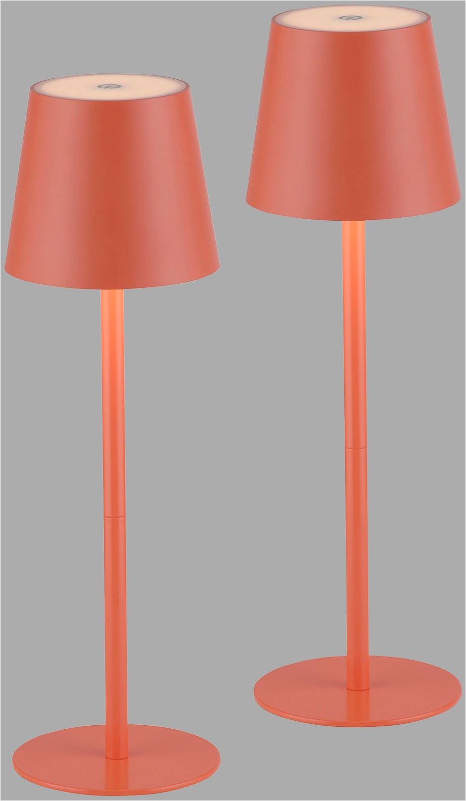 JUST LIGHT LED Tischleuchte »EURIA, 2er Set« LED-Board 2 Stk. Warmweiß LED Akku Tischlampe