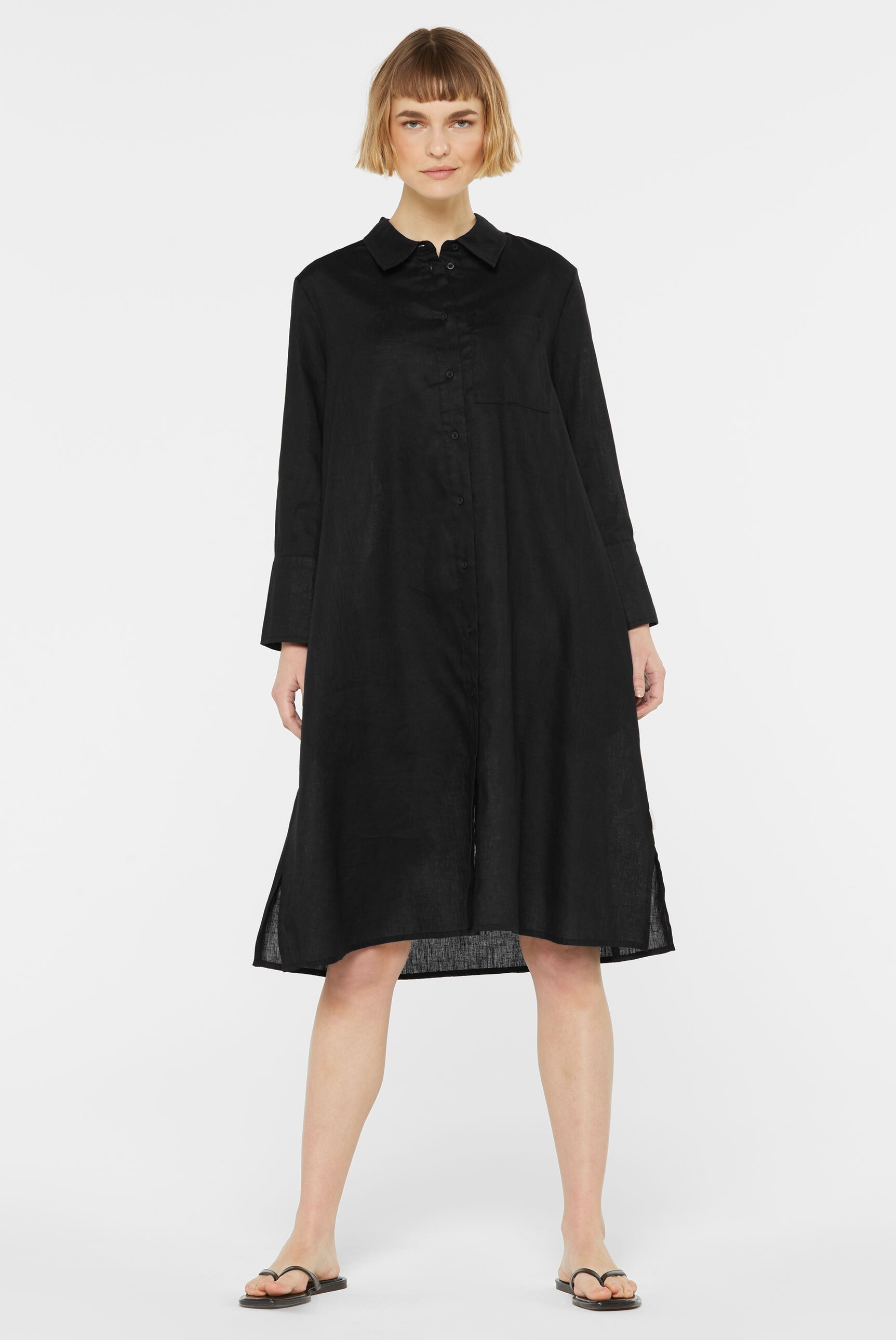 SENSES.THE LABEL Sommerkleid Brusttasche mit Brusttasche