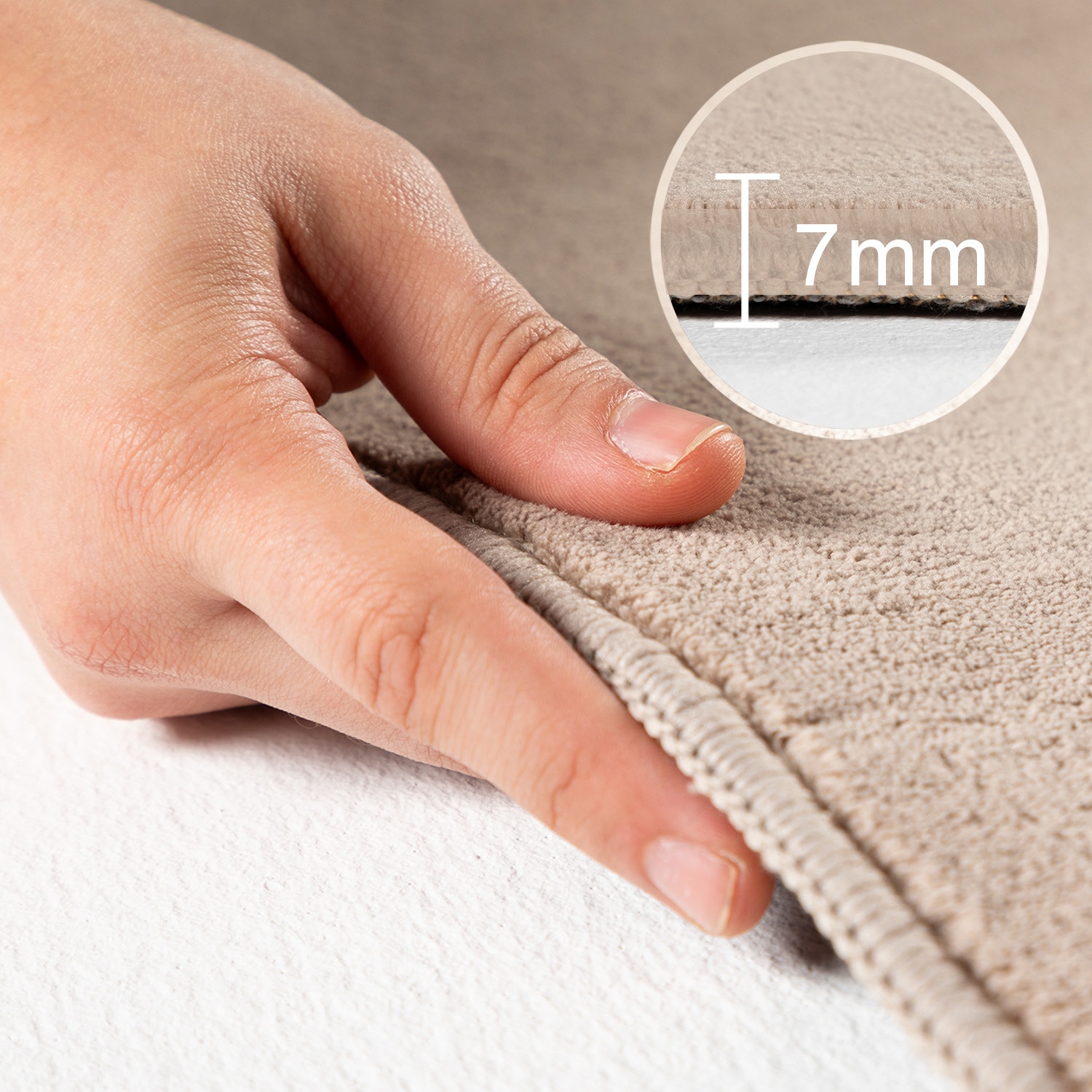 Ayyildiz Teppiche Teppich »SKY 5400«, rund, 7 mm Höhe, Besonders weich / Softfllor / waschbar