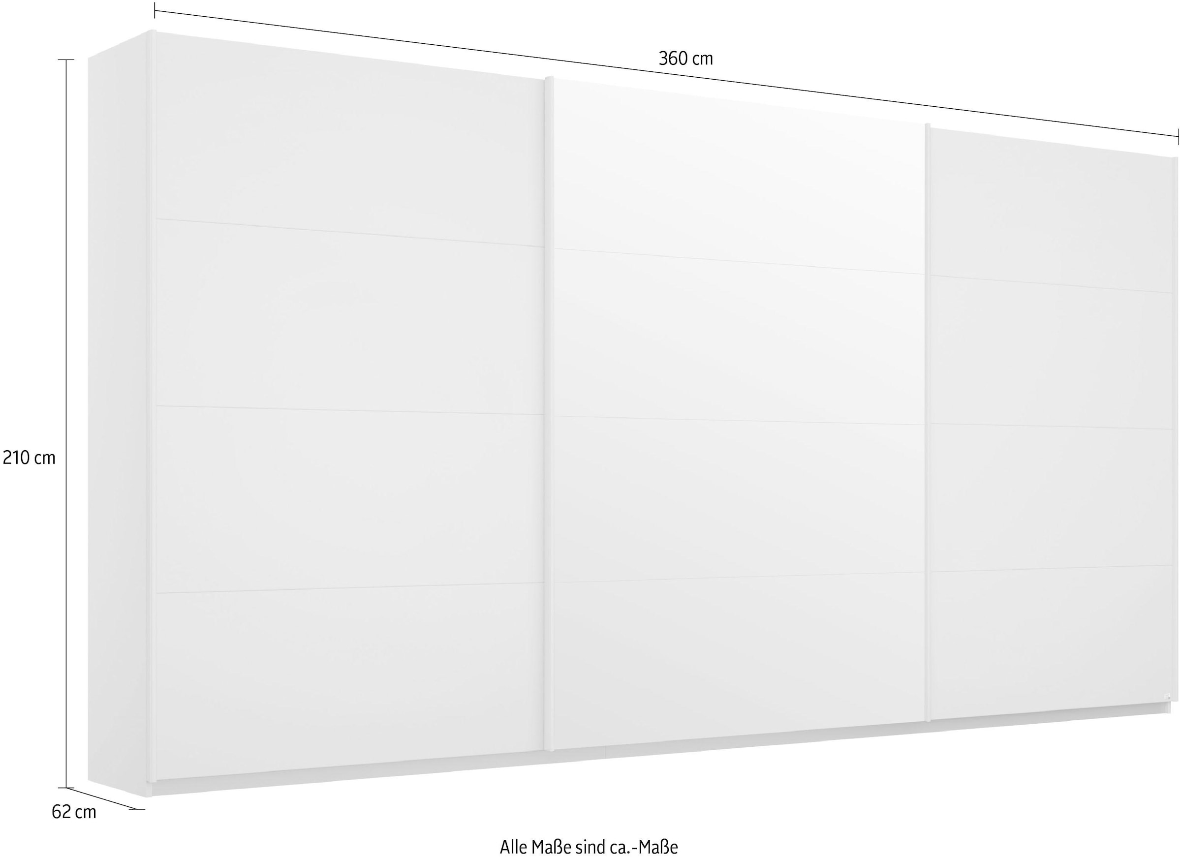 rauch Schwebetürenschrank »Kleiderschrank Schrank Garderobe Wäscheschrank BESTSELLER KEPAN«, inkl. Schubladen-Einsatz und extra Einlegeböden MADE IN GERMANY