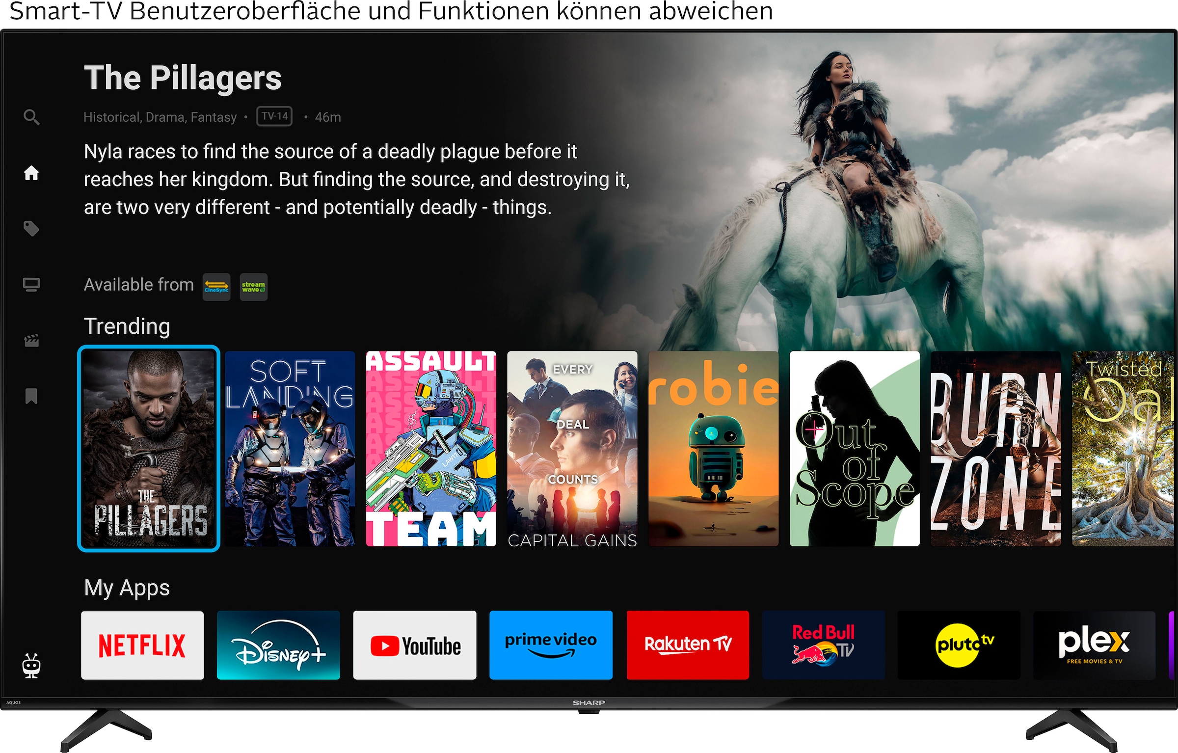 Sharp LED-Fernseher »4T-C70GKx«, Smart-TV