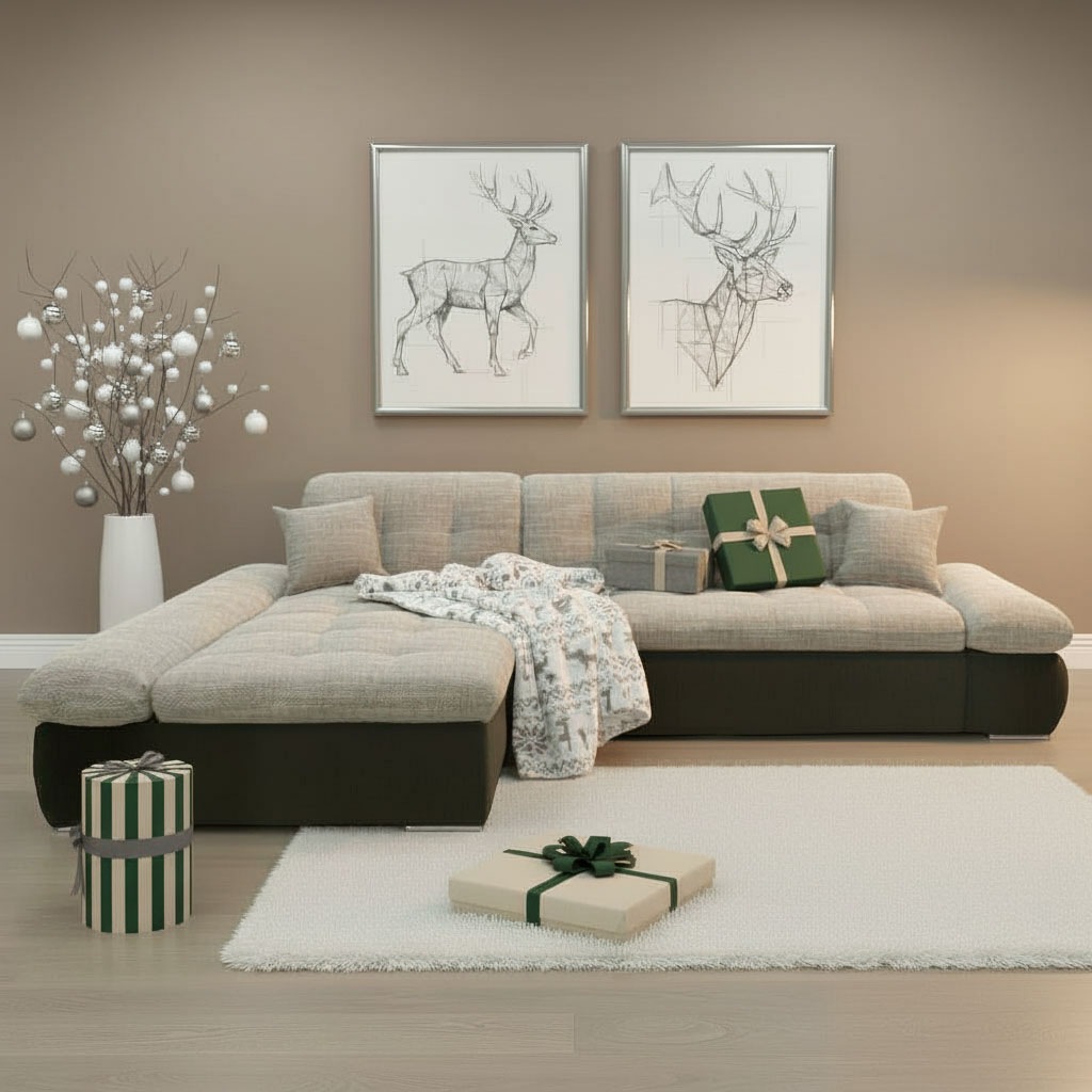 DOMO collection Ecksofa "PB Moric wahlweise mit Bettfunktion + Armteilverst günstig online kaufen