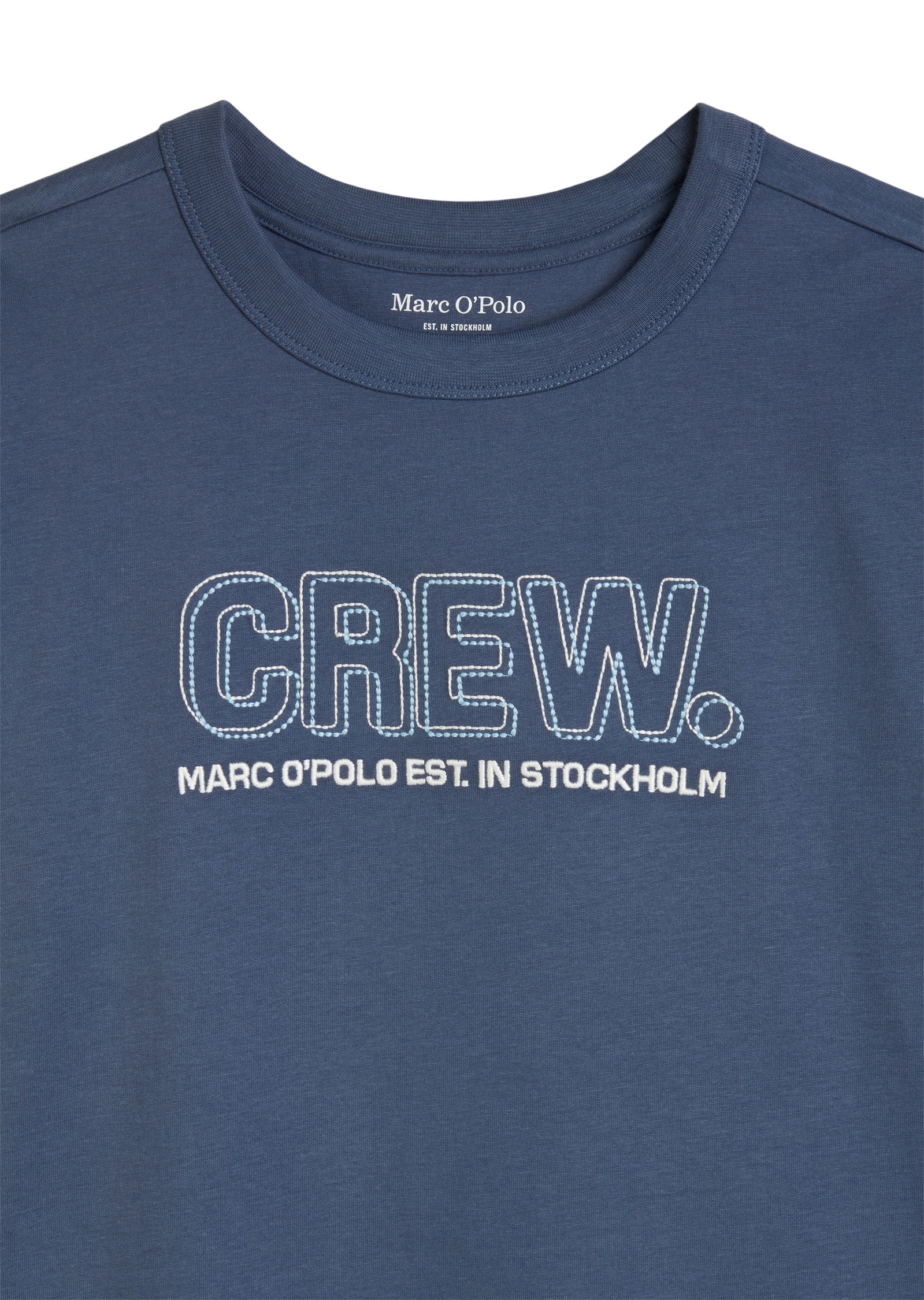 Marc O'Polo T-Shirt »mit gesticktem Brustprint«
