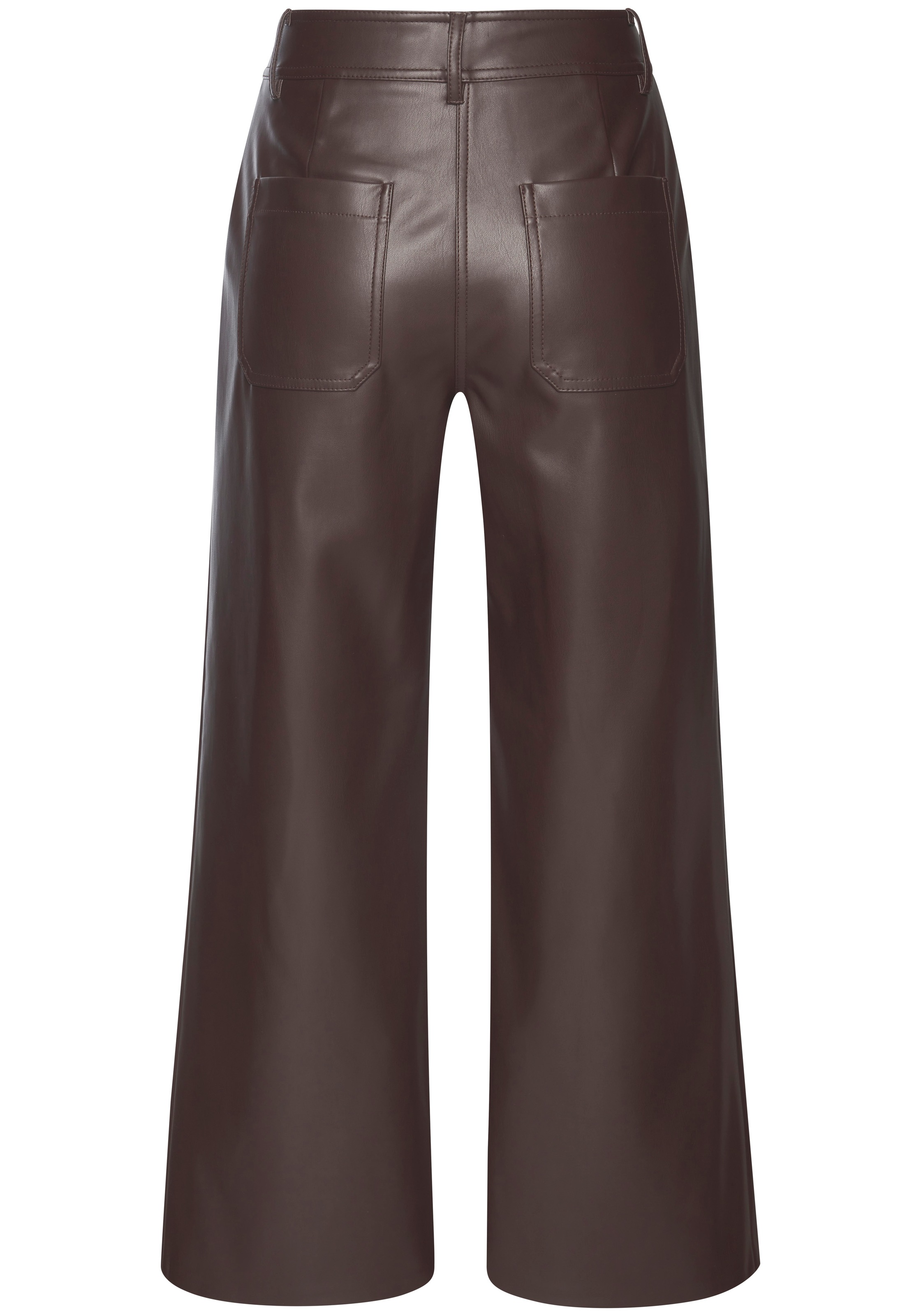 LASCANA Lederimitathose  in gerader Form, Kunstleder, festlich, modern