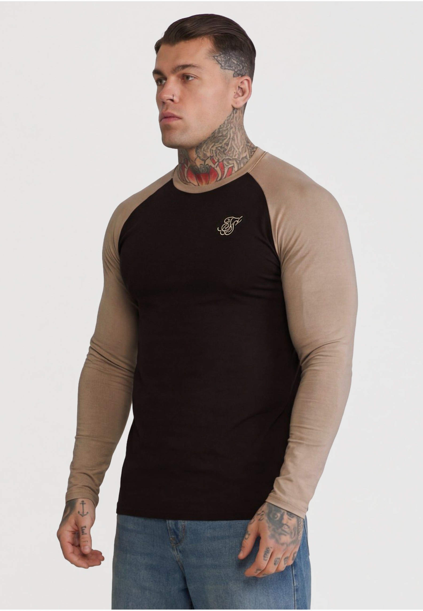 Siksilk Langarmshirt »SikSilk LS Muscle Fit T-Shirt« 1