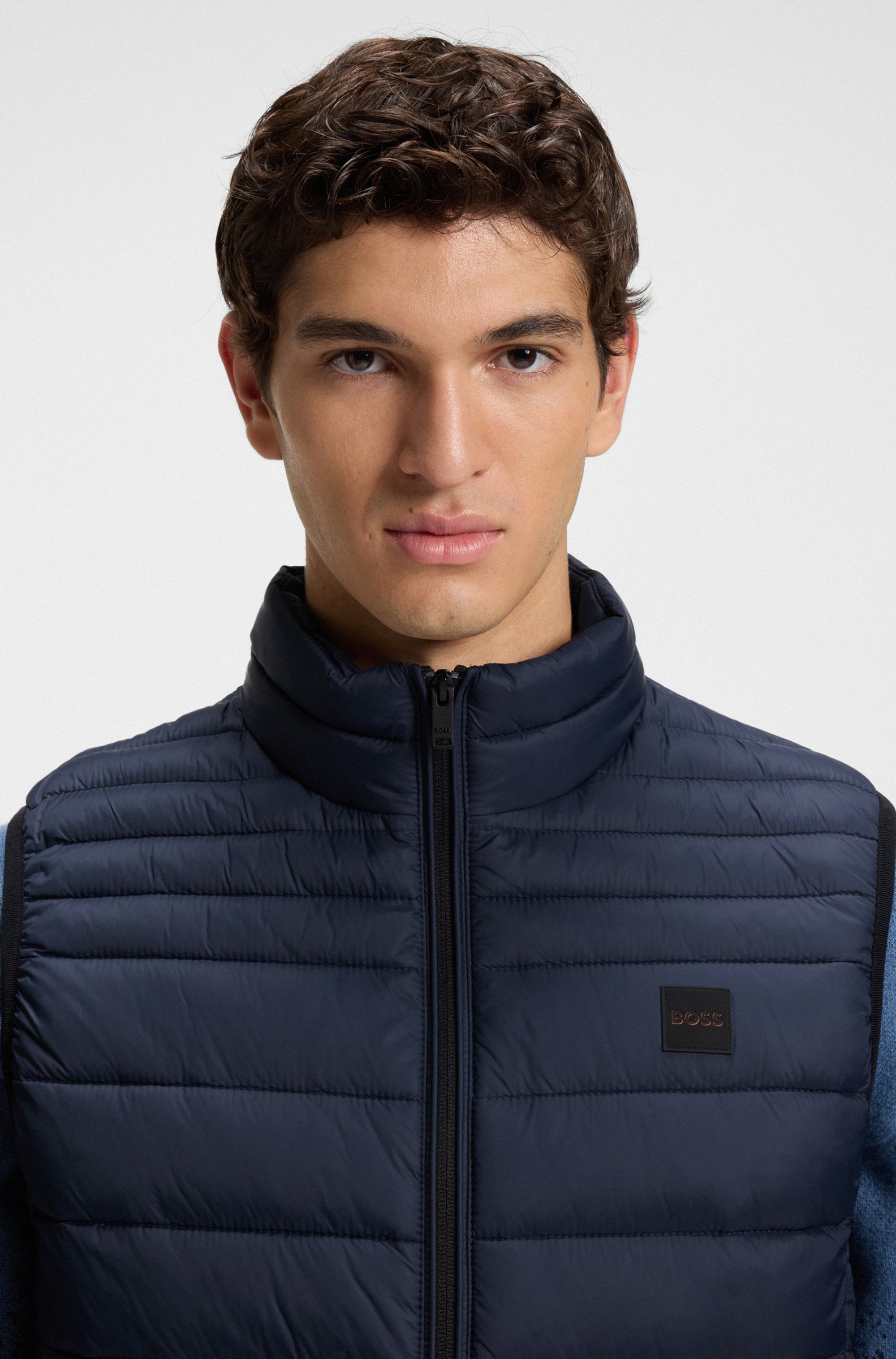 BOSS ORANGE Steppweste "Odeno", Stehkragen, slim fit, kurze Länge günstig online kaufen