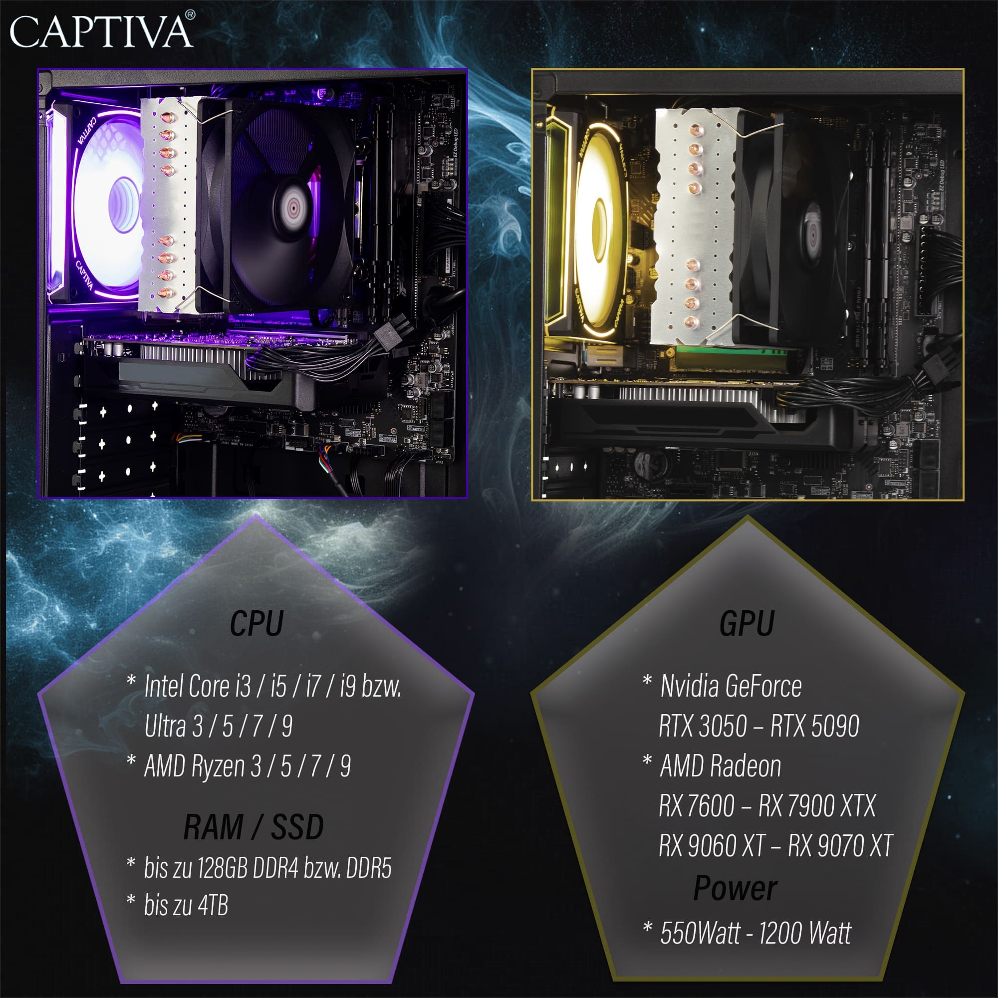 CAPTIVA Gaming-PC-Komplettsystem »Advanced Gaming I75-556 TFT Bundle«