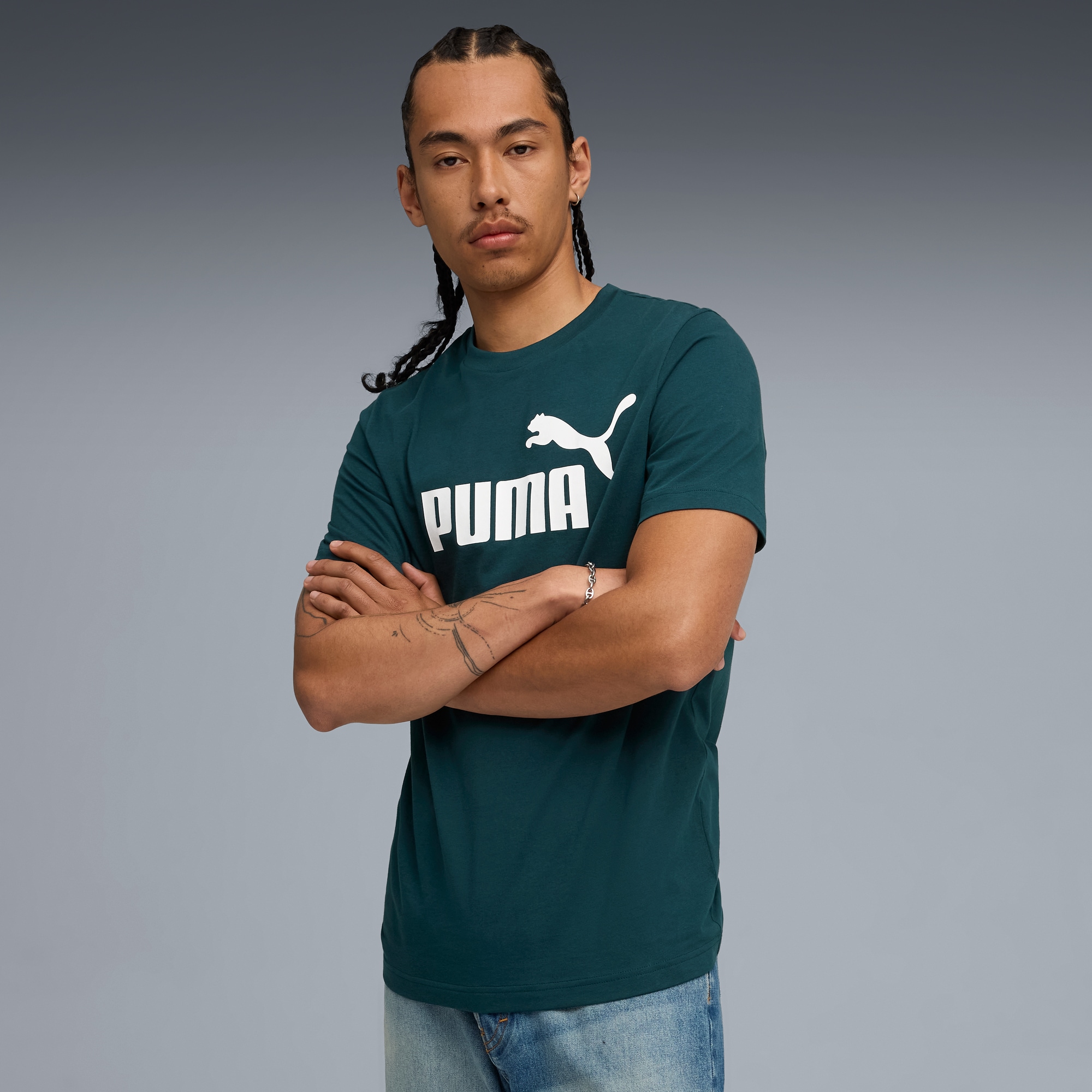PUMA T-Shirt "ESS NO. 1 LOGO TEE (S)" Regular Fit, Kurzarm, Rundhalsausschn günstig online kaufen