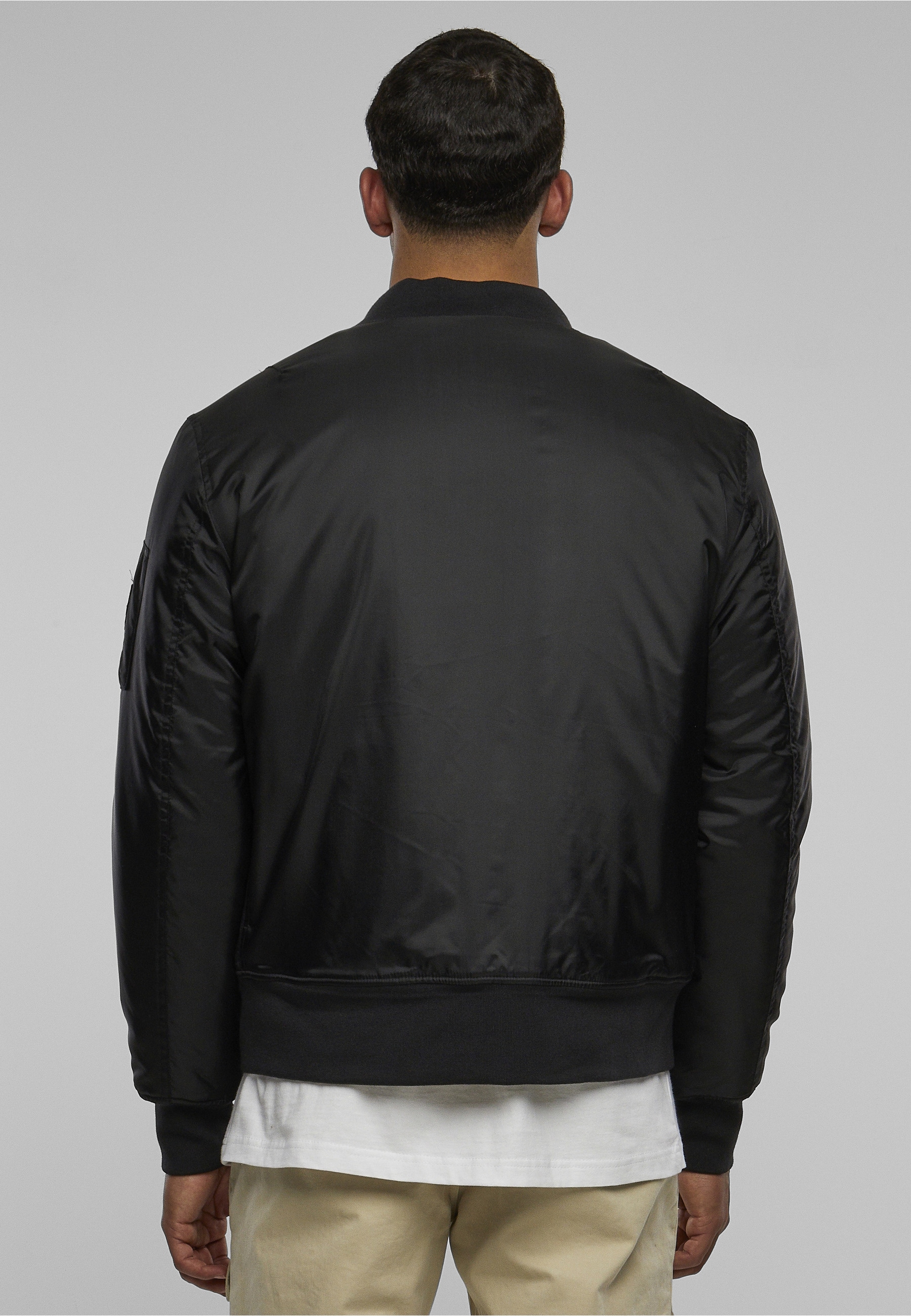URBAN CLASSICS Anorak »Urban Classics Herren Basic Bomber Jacket« 1 Stk. tlg. ohne Kapuze
