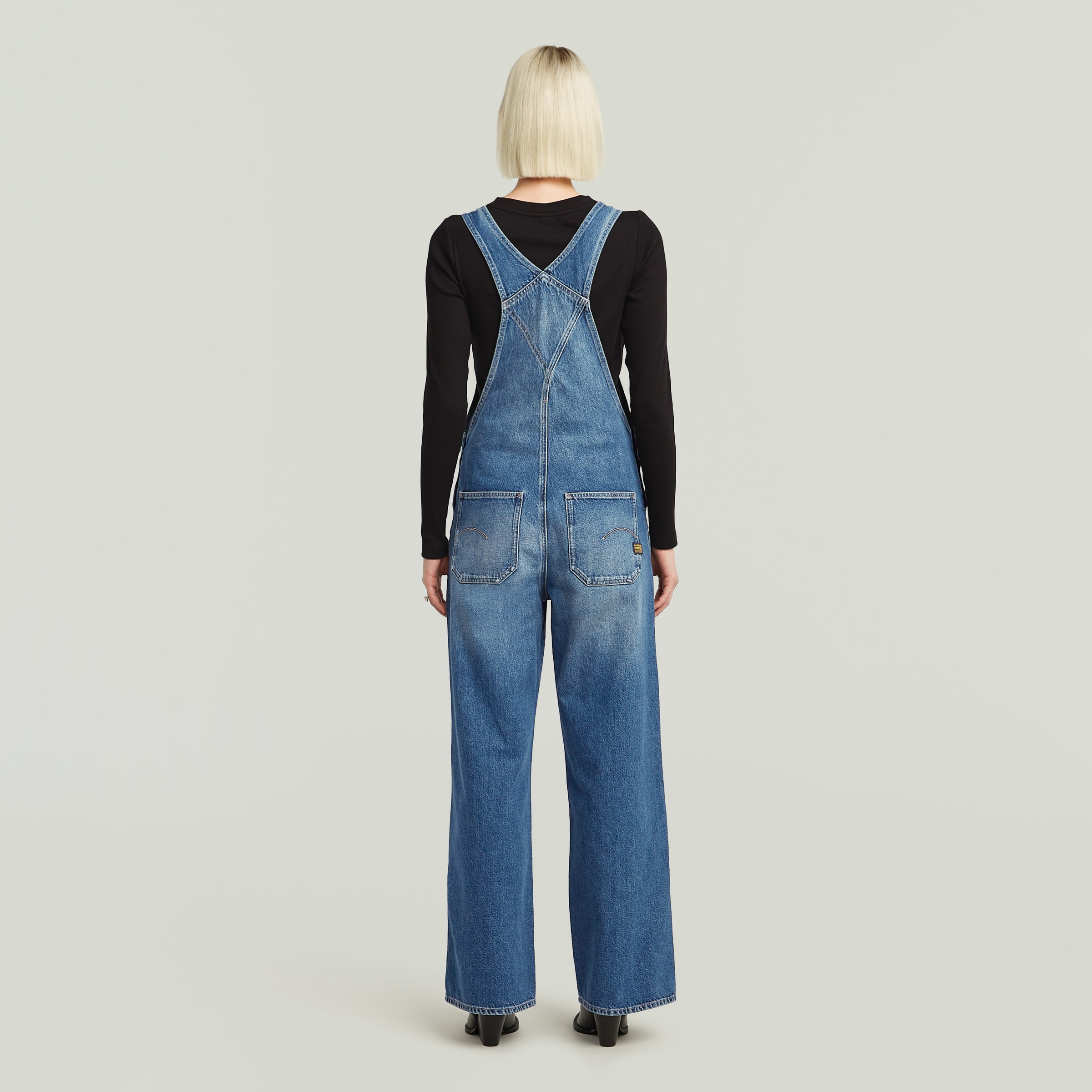 G-STAR Latzhose "Straight Leg Dungaree", mit Knöpfen an den Seiten günstig online kaufen