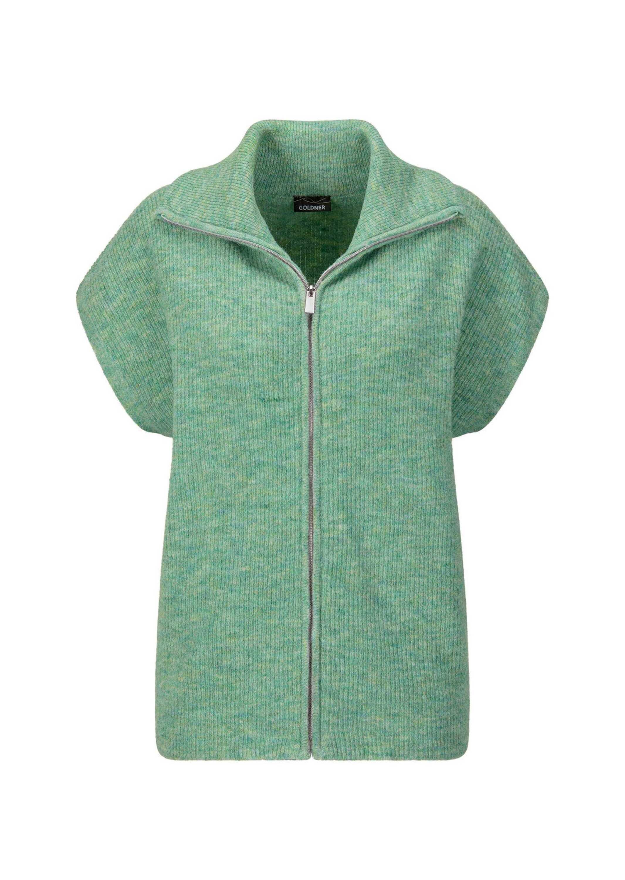 GOLDNER Kurzweste "Melierte Weste mit Reißverschluss" Umlegekragen kann hoc günstig online kaufen