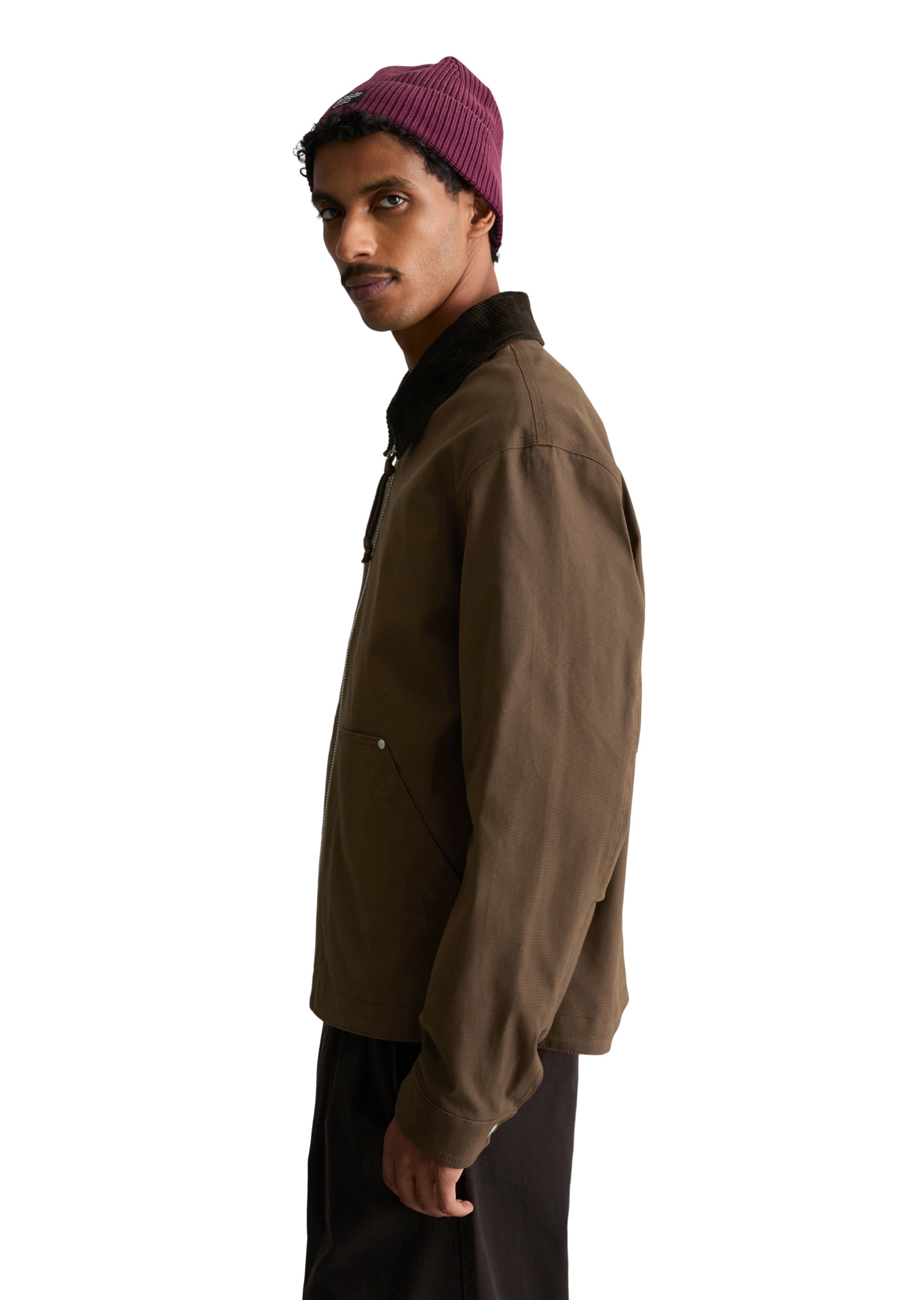 Marc O'Polo DENIM Outdoorjacke »aus recyceltem Baumwoll-Canvas« ohne Kapuze