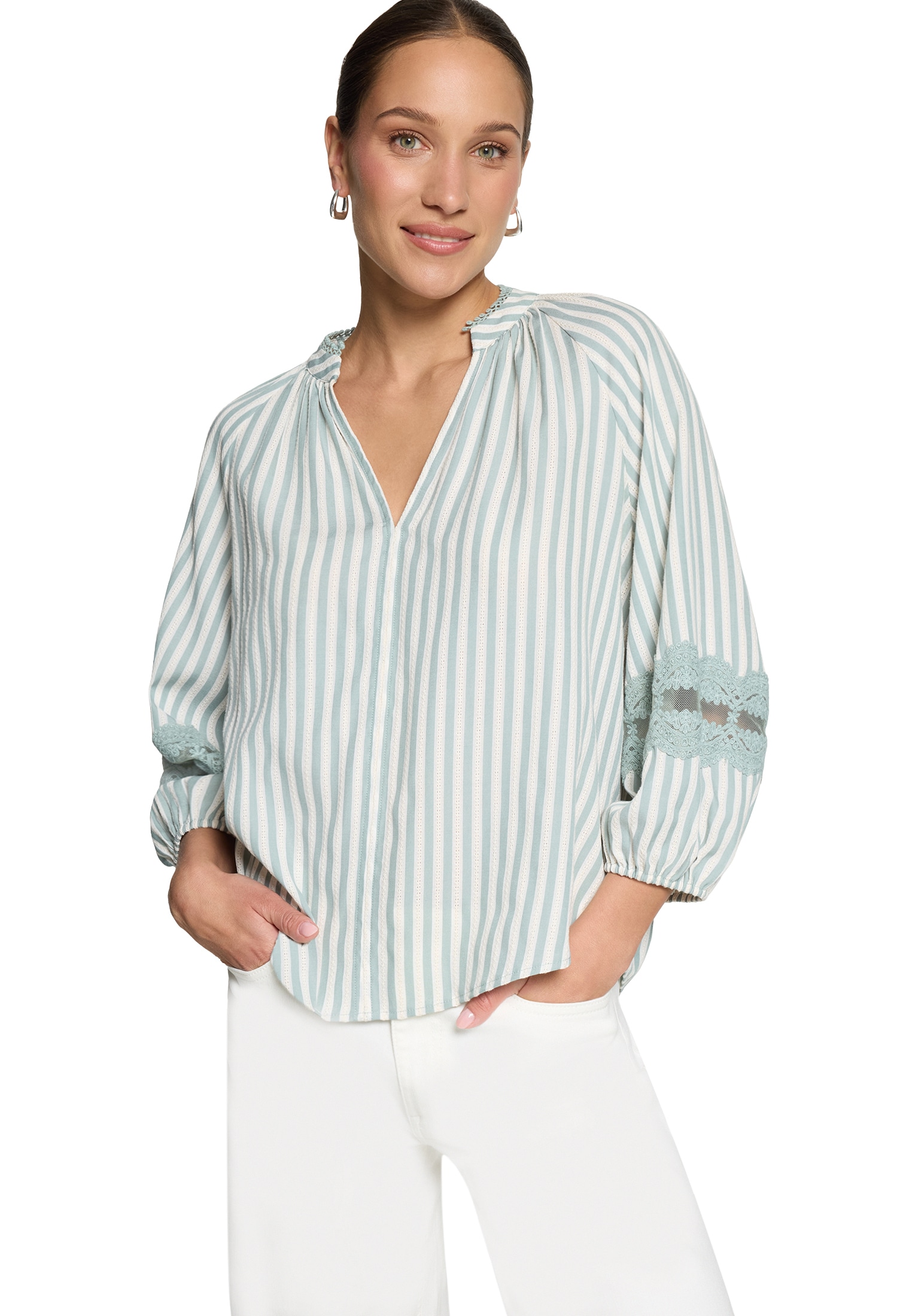 Zero Schlupfbluse "Damen mit Streifen" günstig online kaufen