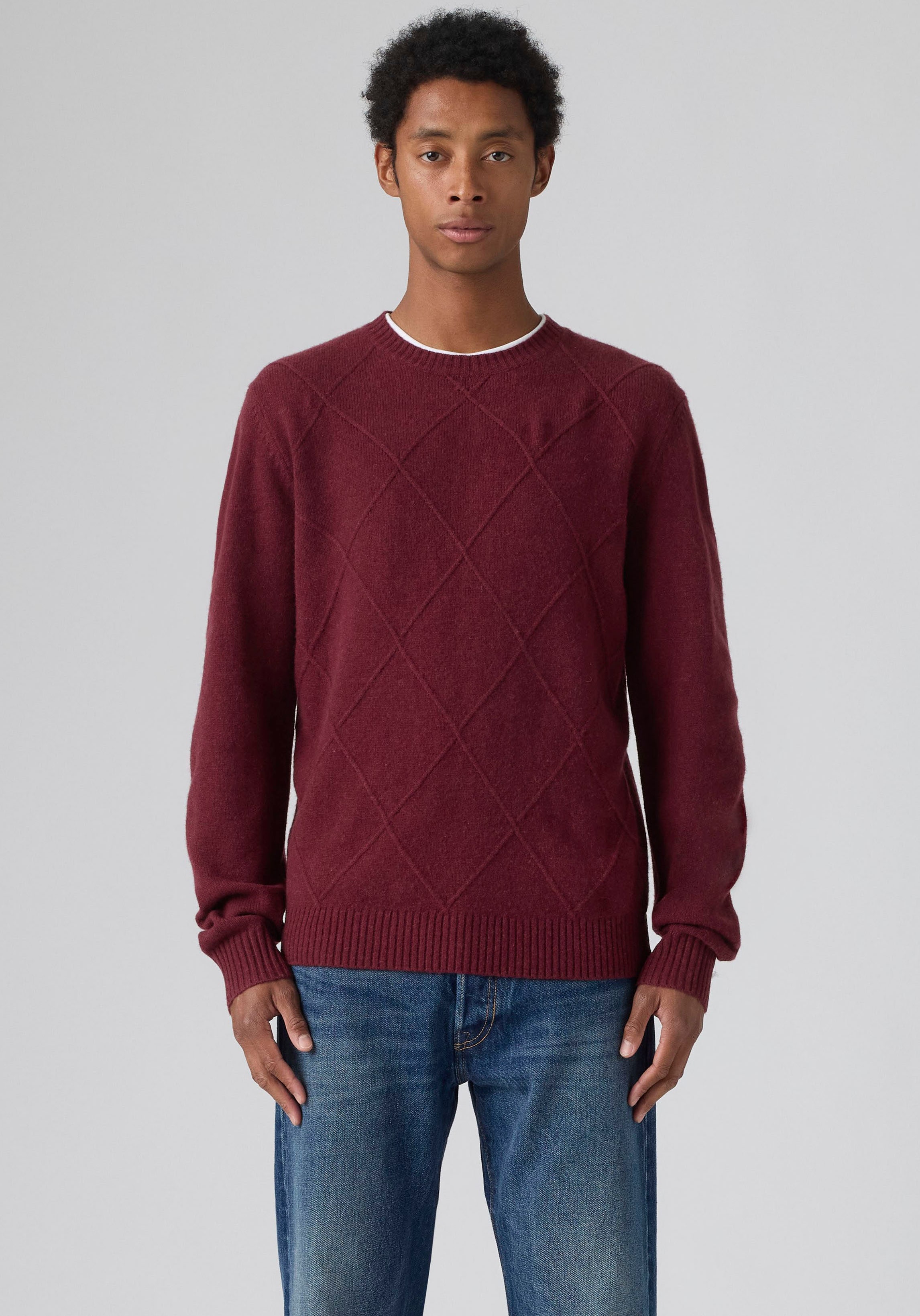 Levis Wollpullover "ORIGINAL HM SWEATER" klassische Rundhalsform