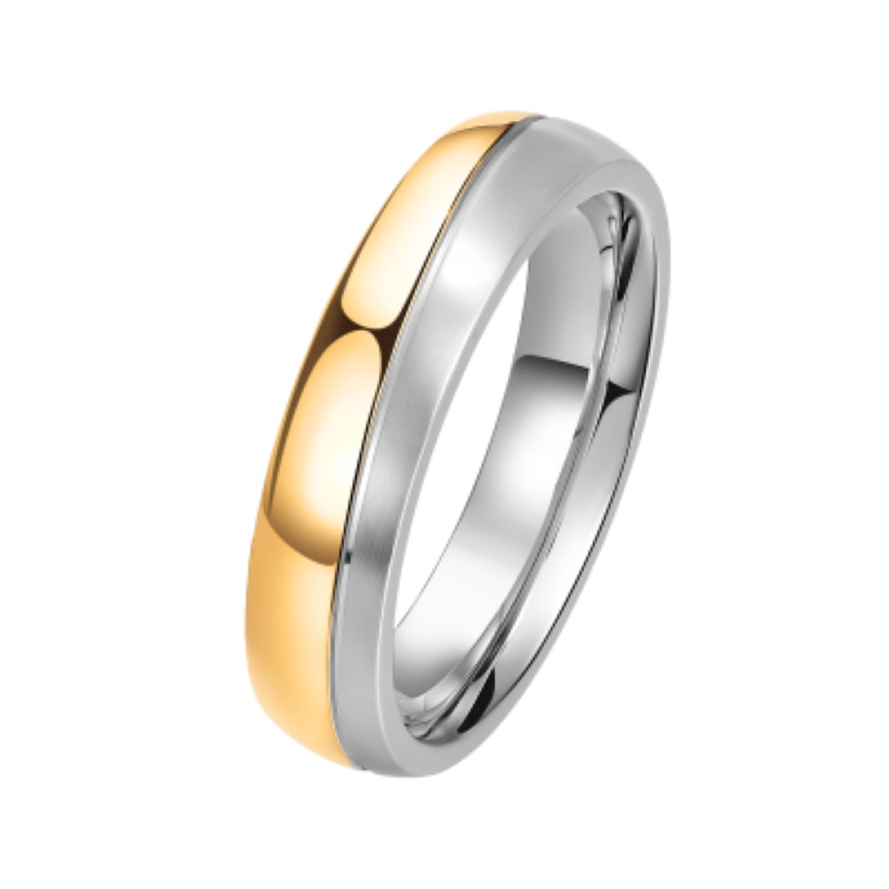 DOOSTI Trauring »Schmuck Geschenk Edelstahl Trauring Ehering Partnerring LIEBE« wahlweise mit Zirkonia oder ohne Zirkonia