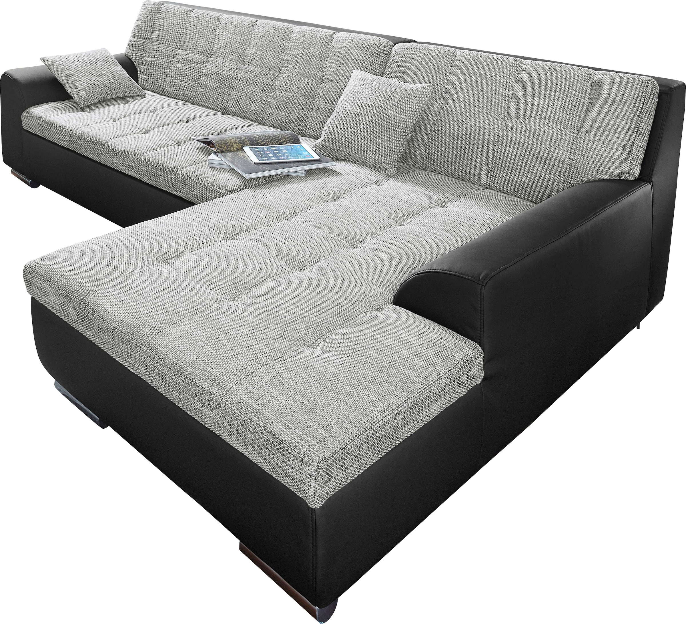 DOMO collection Ecksofa "Treviso viele Bezüge, auch in Cord, L-Form, B/T/H: günstig online kaufen