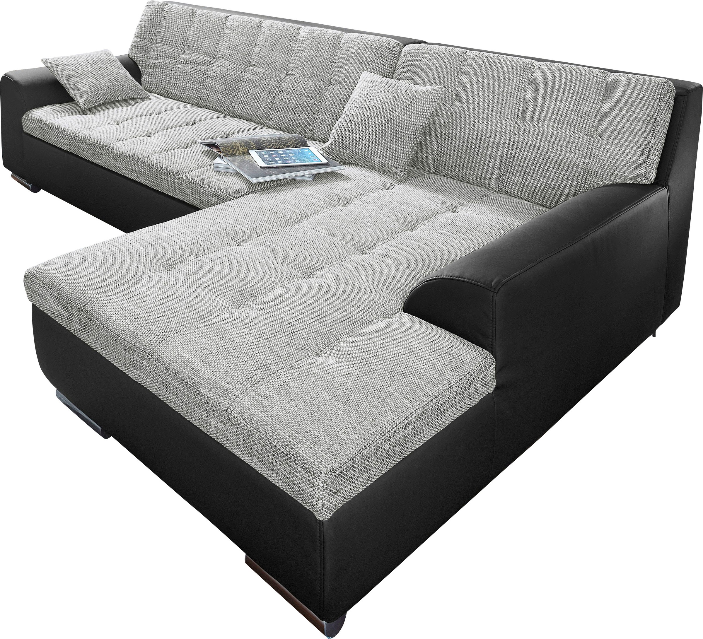 DOMO collection Ecksofa "Treviso viele Bezüge, auch in Cord, L-Form, B/T/H: günstig online kaufen