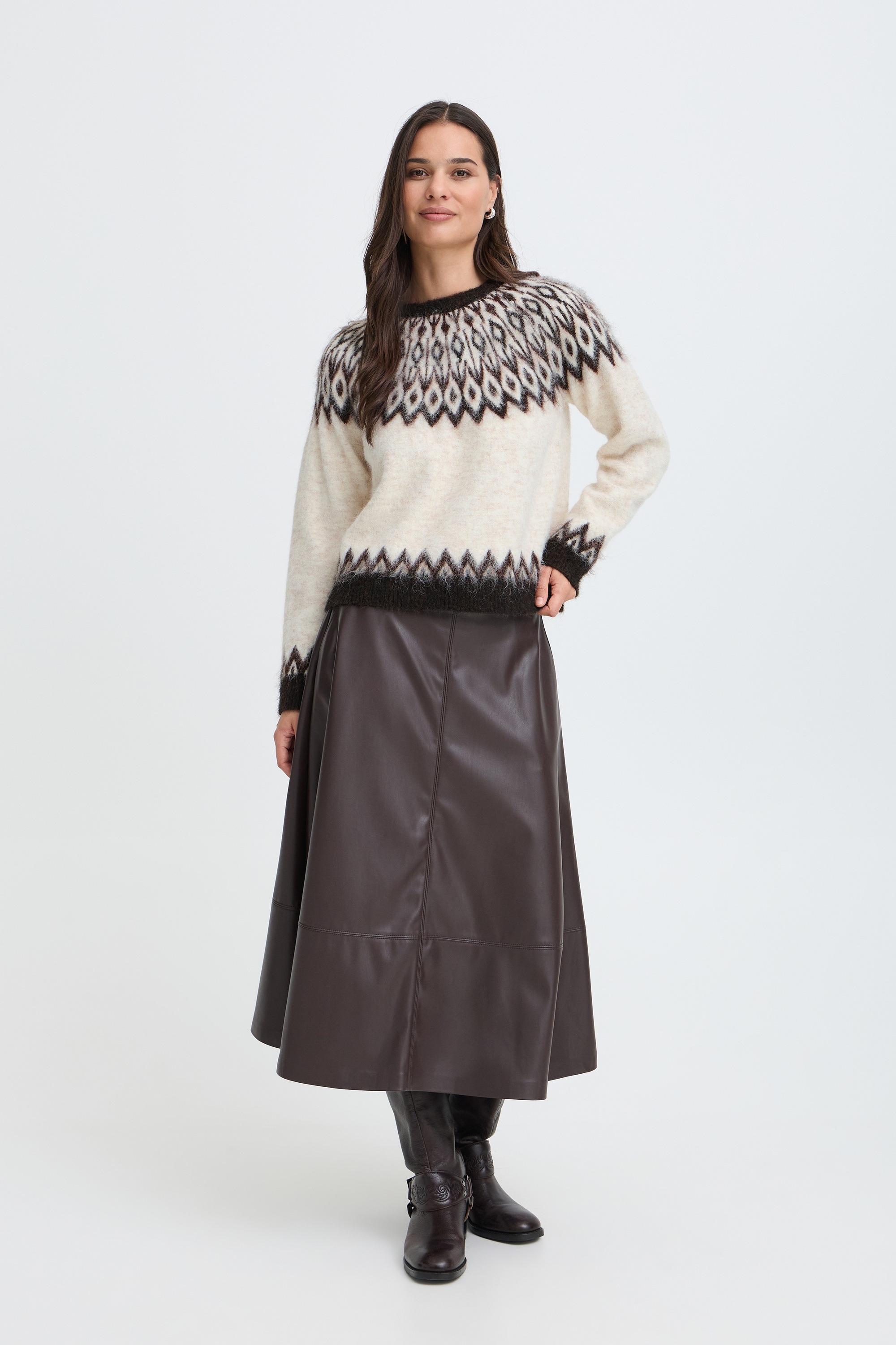 b.young Strickpullover »Damen Langarm BYMILOU«