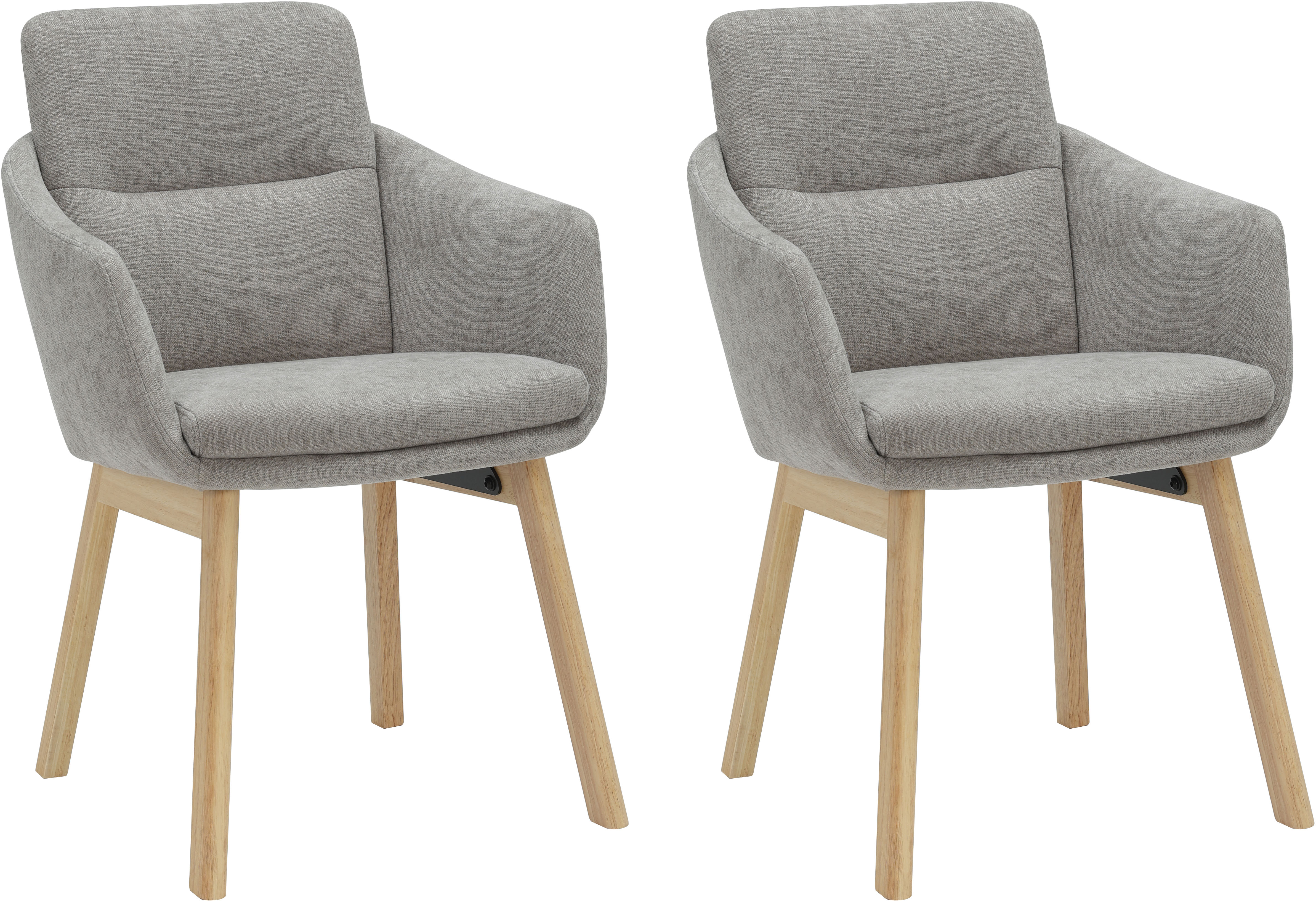 OTTO home Esszimmerstuhl "Hadelin" () 1 Stk.pflegeleichter Webstoff, massives Echtholzgestell, Sitzhöhe ca. 50 cm