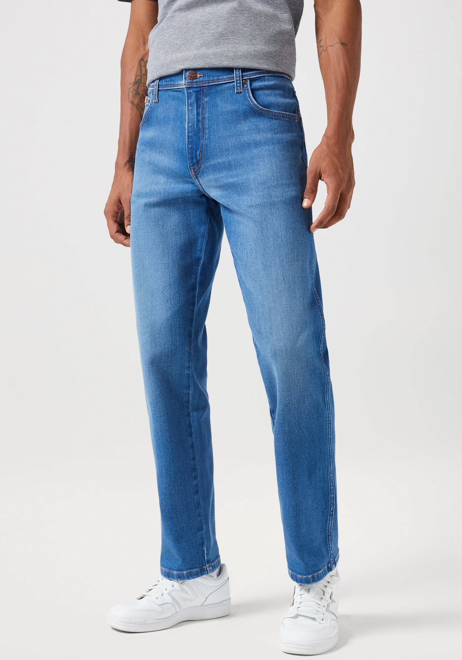 Wrangler Straight-Jeans "TEXAS FREE TO STRETCH", Free to stretch material