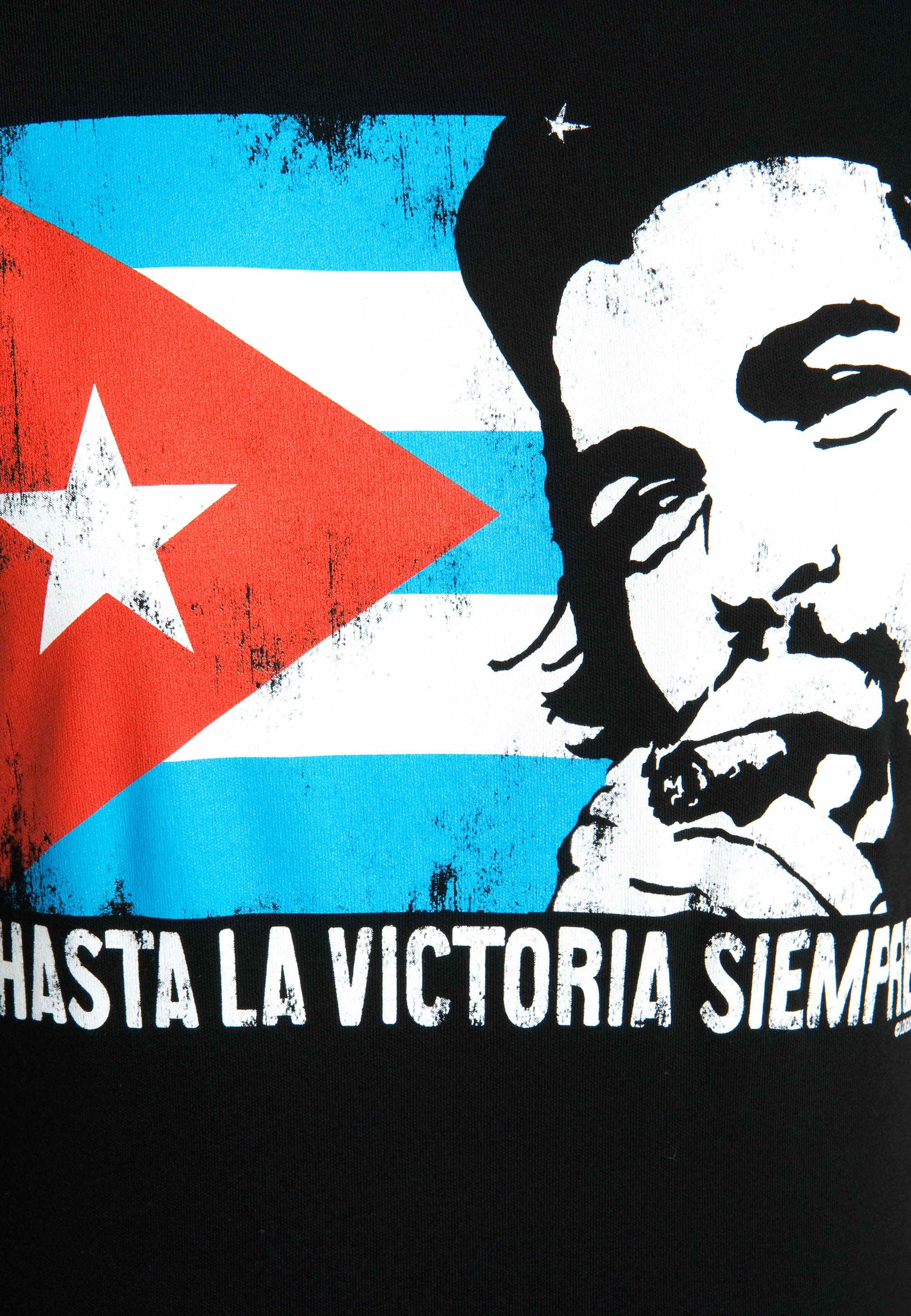 LOGOSHIRT T-Shirt »Che - Cuban Flag«, mit lizenziertem Originaldesign