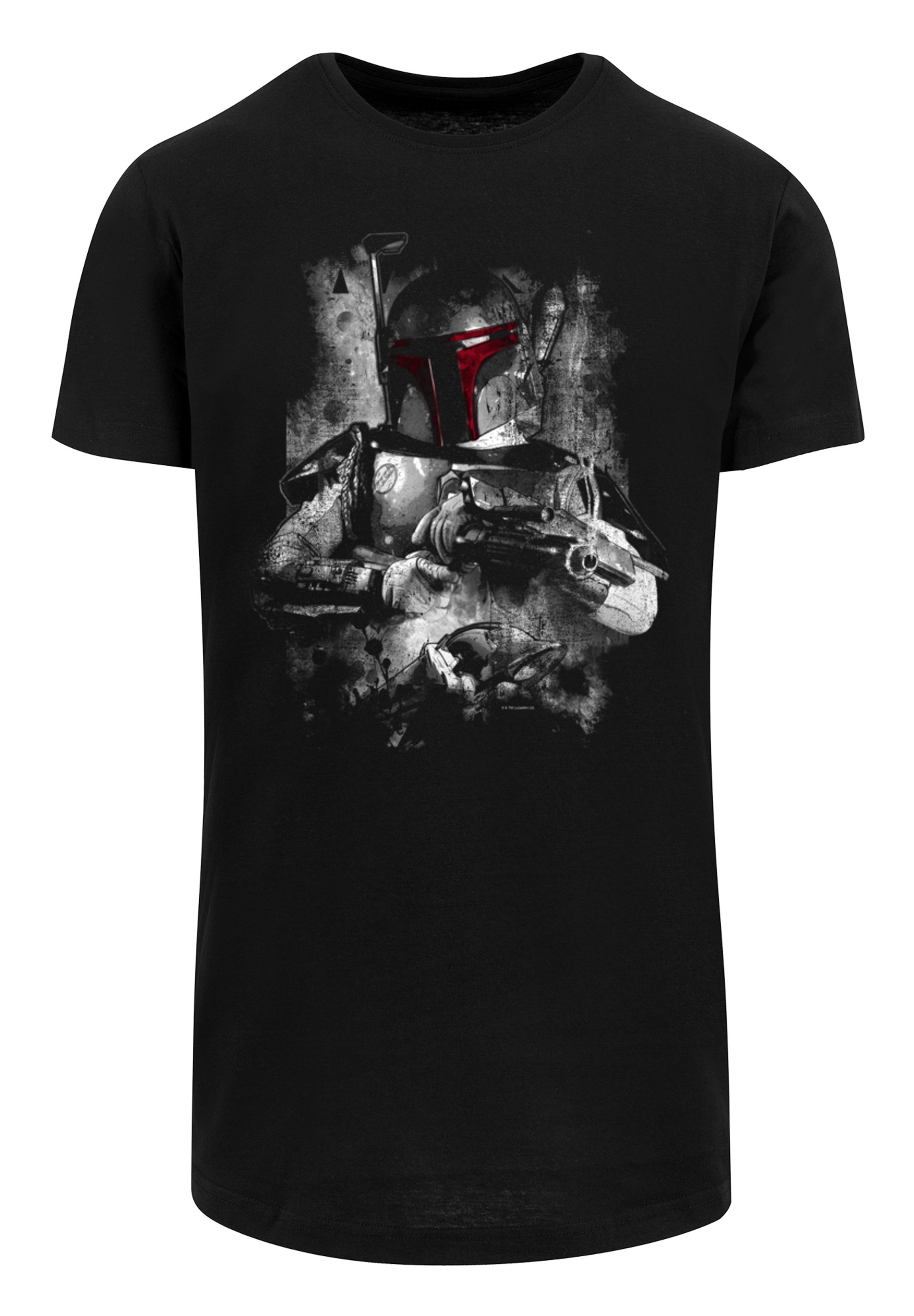 F4NT4STIC T-Shirt »Star Wars Boba Fett Distressed«, Print
