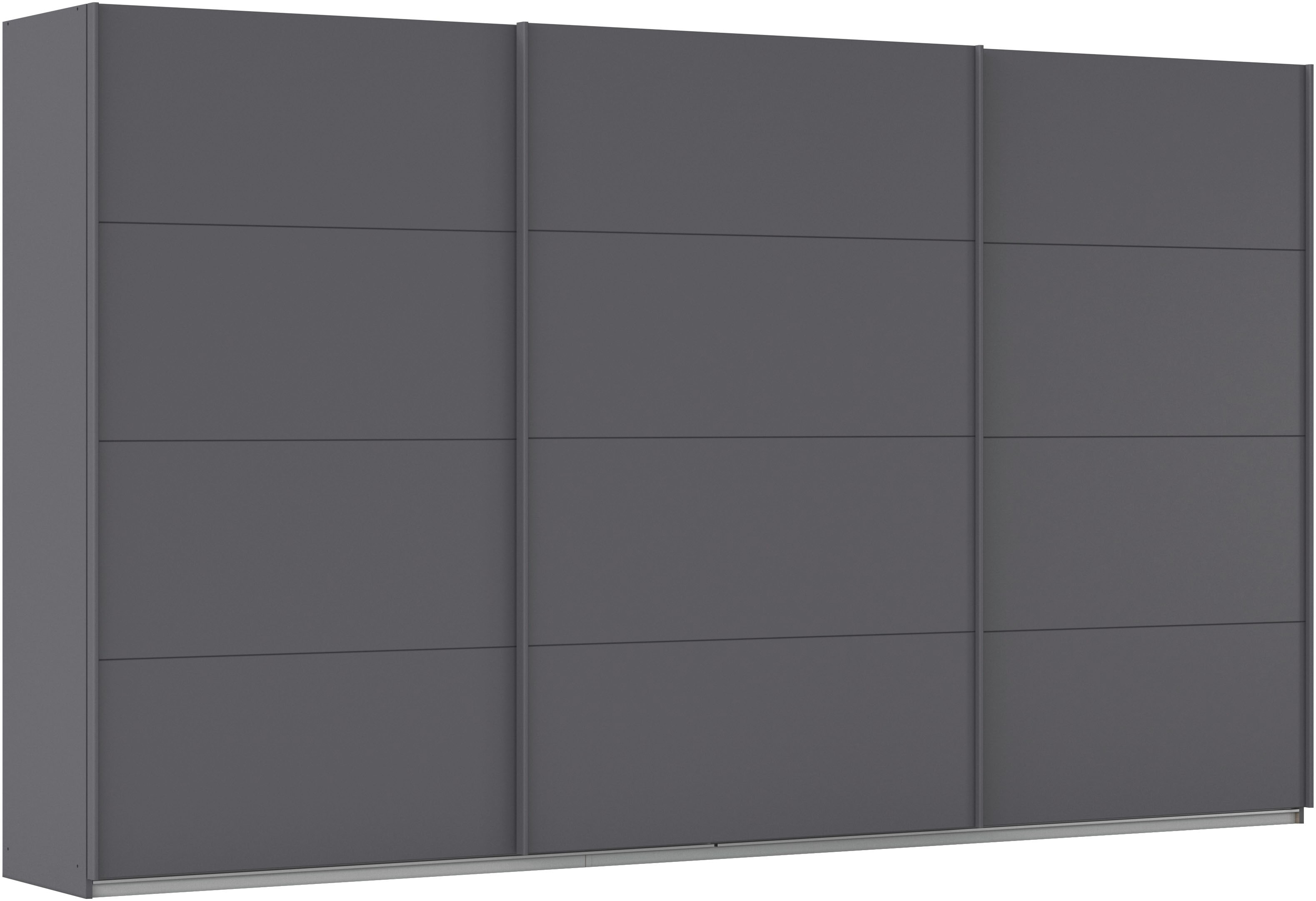 OTTO home Schwebetürenschrank "Kleiderschrank Schrank Garderobe AGORDO mit Dekor- oder Hochglanzfront" Breiten 203/271/315/360 cm in drei Griff-Farben - NEU: Farbe SCHWARZ, in 4 Breiten und 2 Höhen MADE IN GERMANY