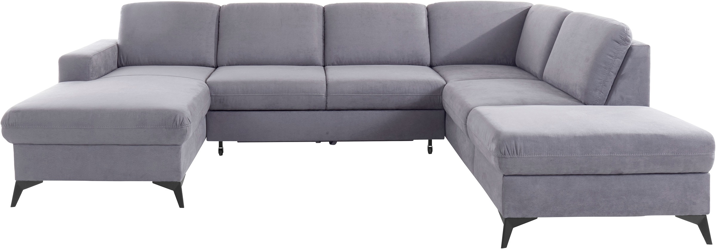 Home affaire Wohnlandschaft "Lolland U-Form" Wahlweise mit Bettfunktion und günstig online kaufen