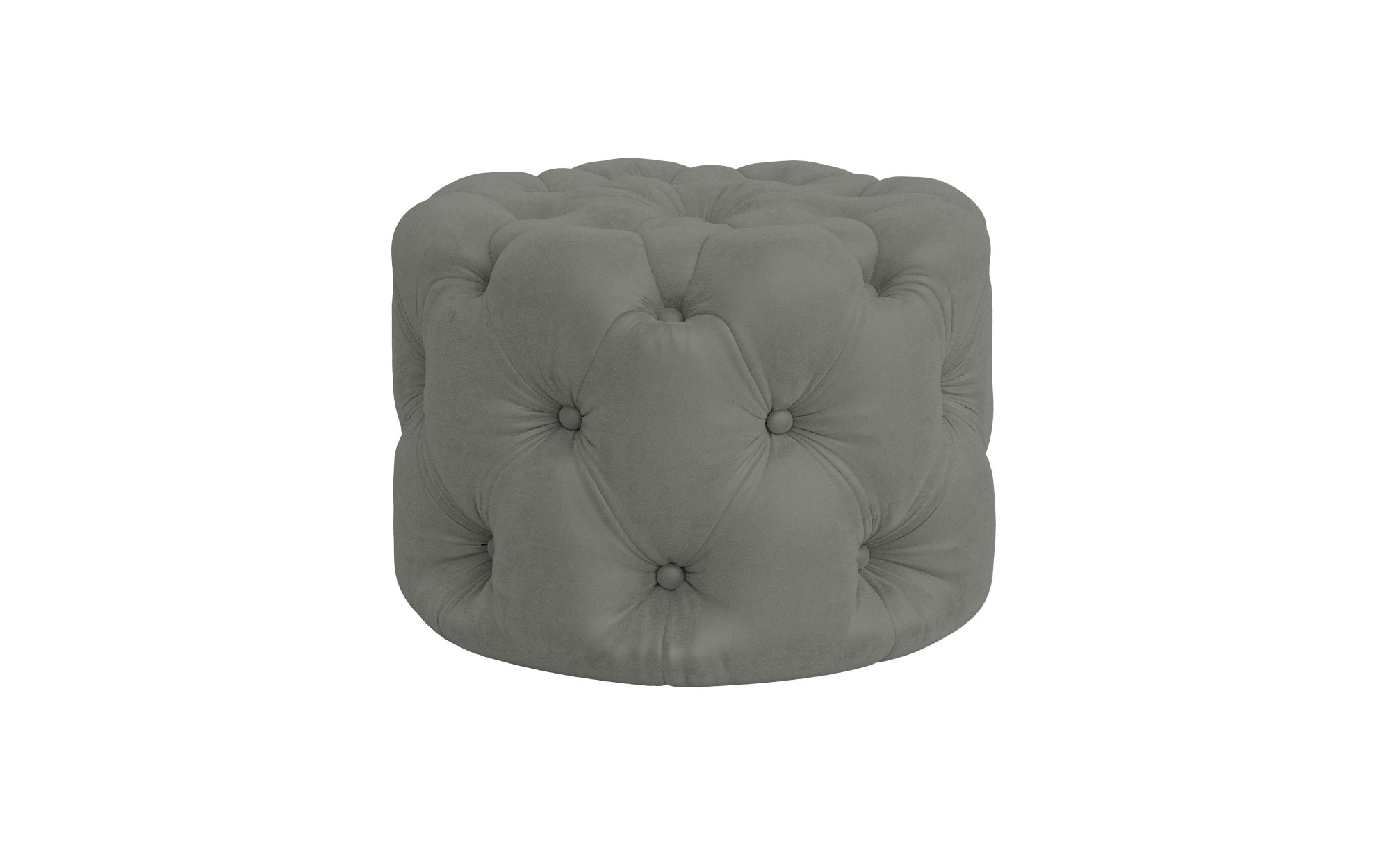 Places of Style Hocker »FOLLINA«, Polsterhocker mit klassischer Chesterfield-Knopfheftung