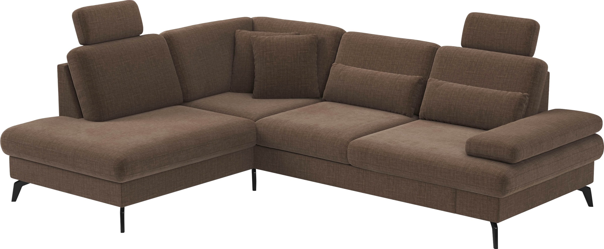 sit&more Ecksofa »Morris L-Form, inkl. Sitztiefenverstellung«, wahlweise mit Armteilverstellung, Bettfunktion & Bettkasten