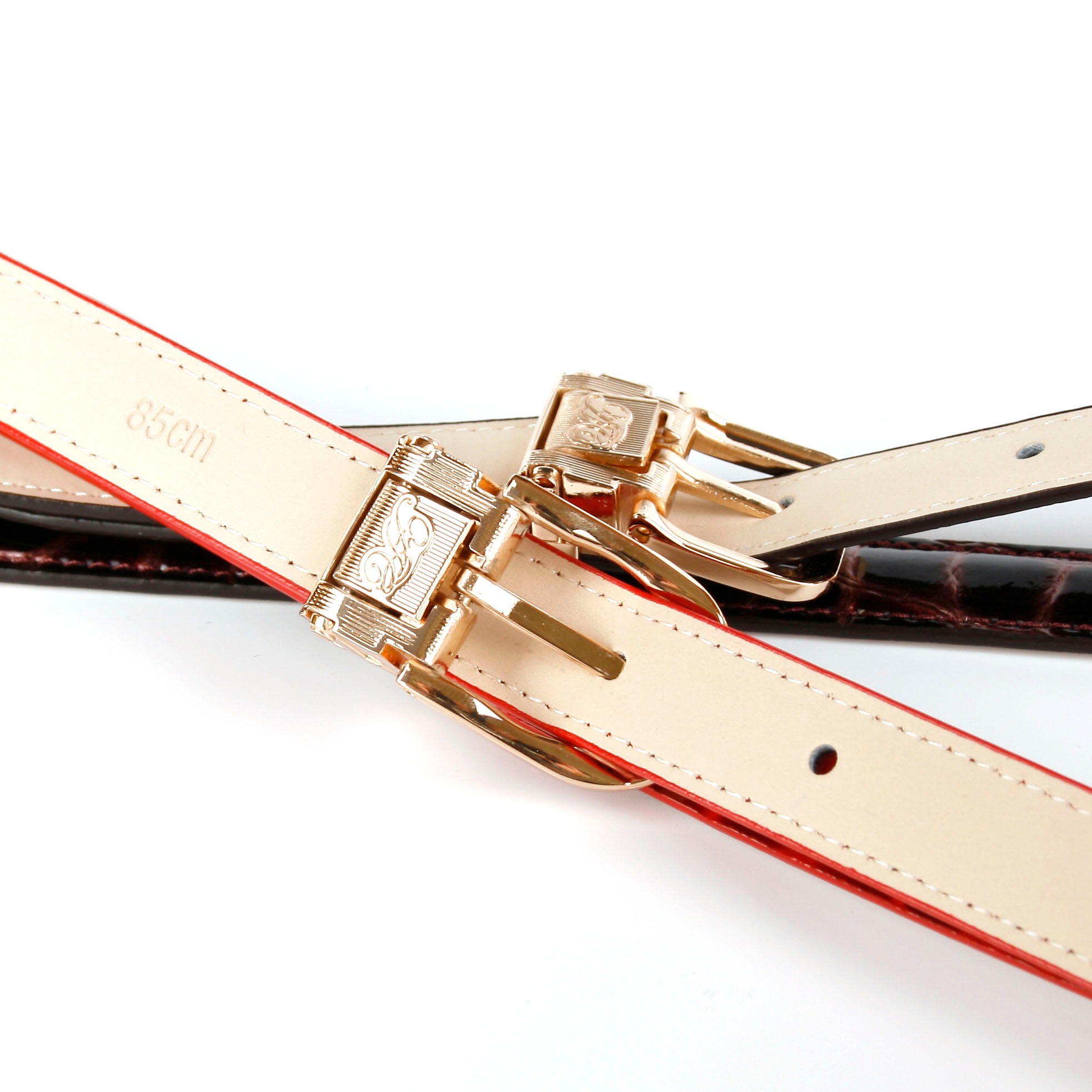 Anthoni Crown Ledergürtel, 2 cm Ledergürtel