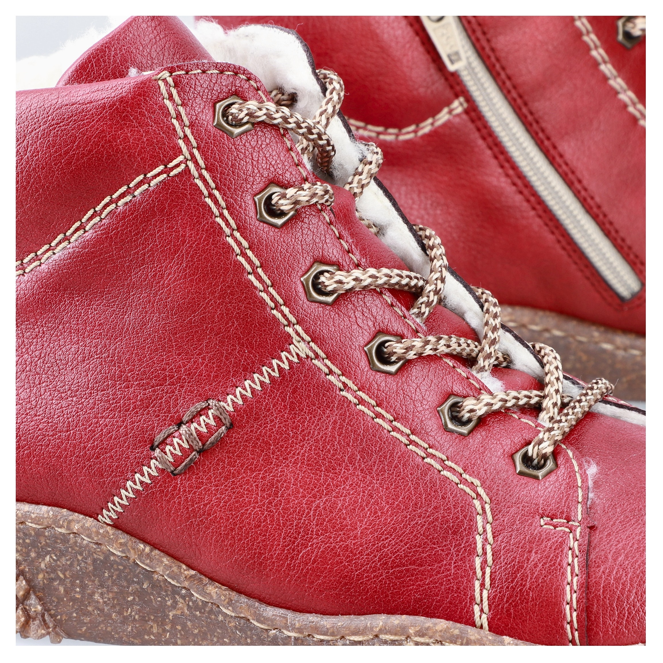 Rieker Winterboots, Schnürboots, Stiefelette, High Top Sneaker mit Innenreißverschluss