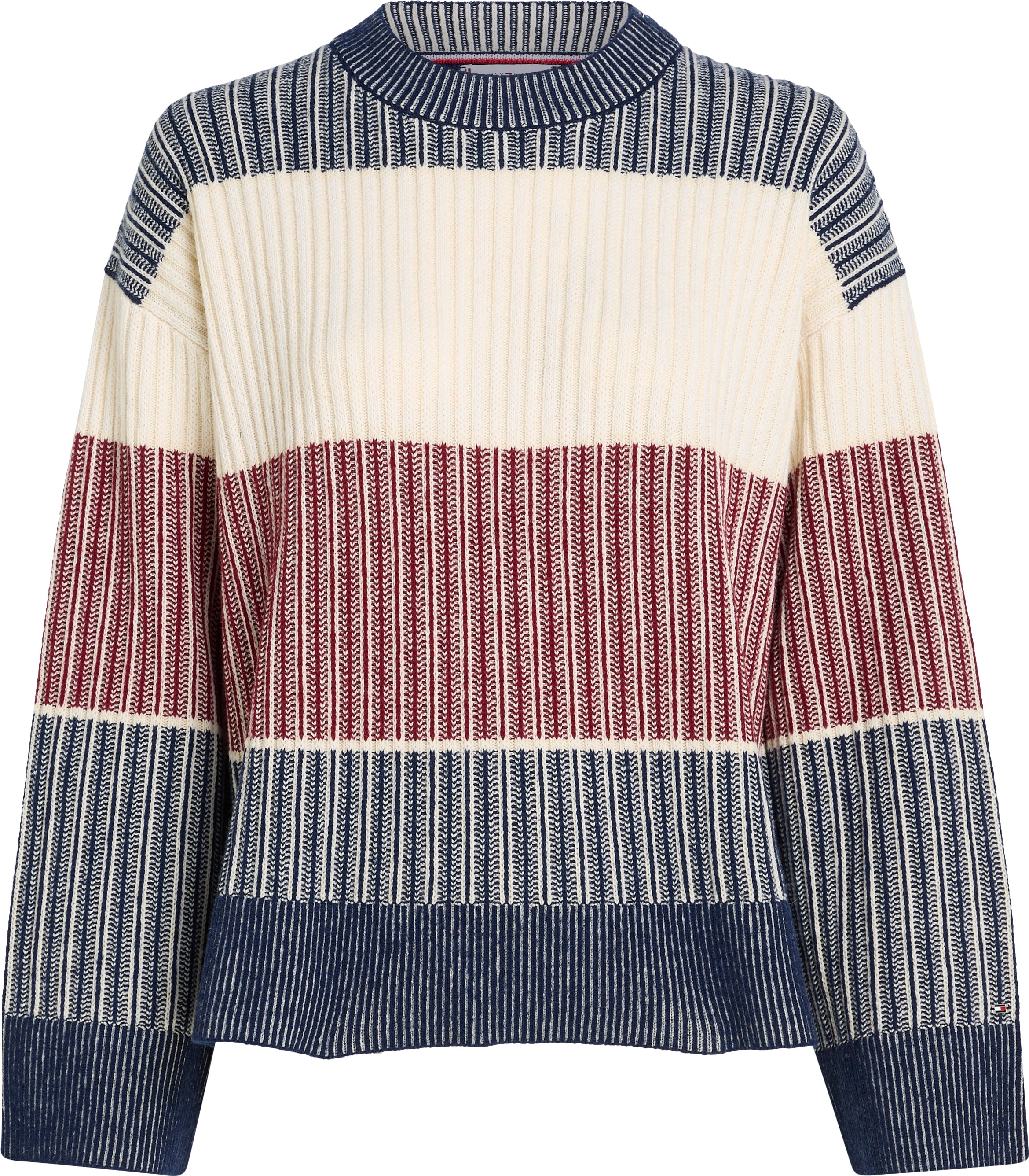 Tommy Hilfiger Strickpullover »GLOBAL STP ALL OVER SWEATER« Global Serie TH WOMEN,  mit Tommy Hilfiger Global Stripe