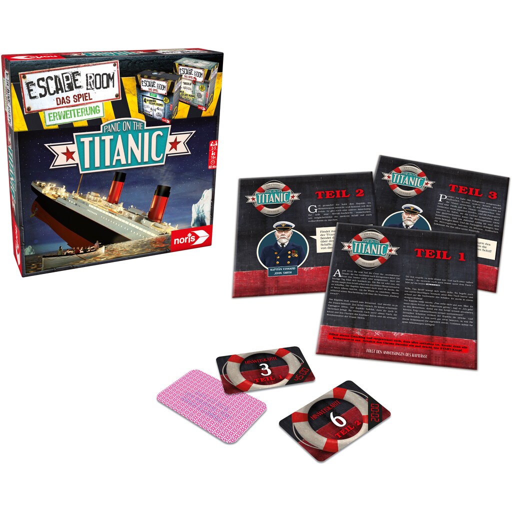 Noris Spiel »Erweiterungsspiel, Escape Room: Panic on the Titanic«