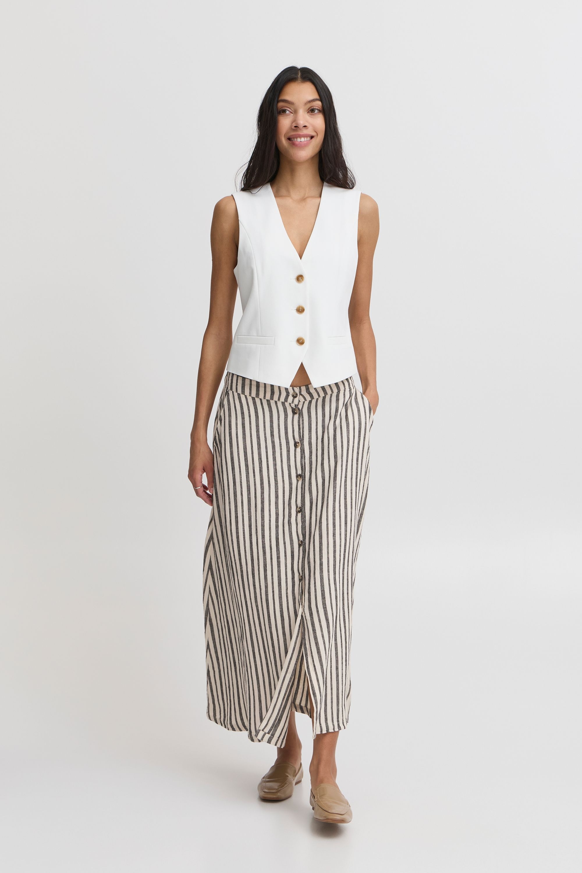 b.young Midirock »Midirock BYMFALAKKA BUTTON SKIRT«