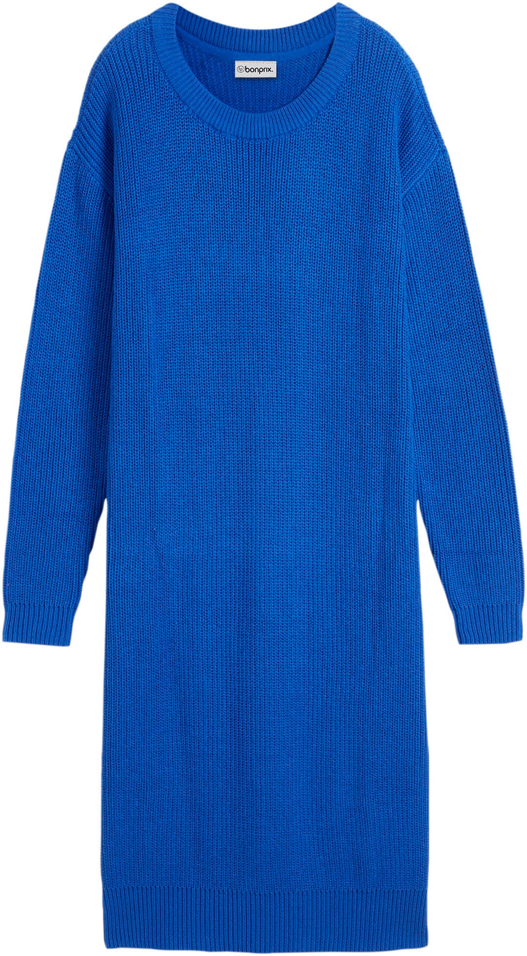bonprix Strickkleid Oversize-Rippstrick, bequeme Passform, seitliche Schlitze