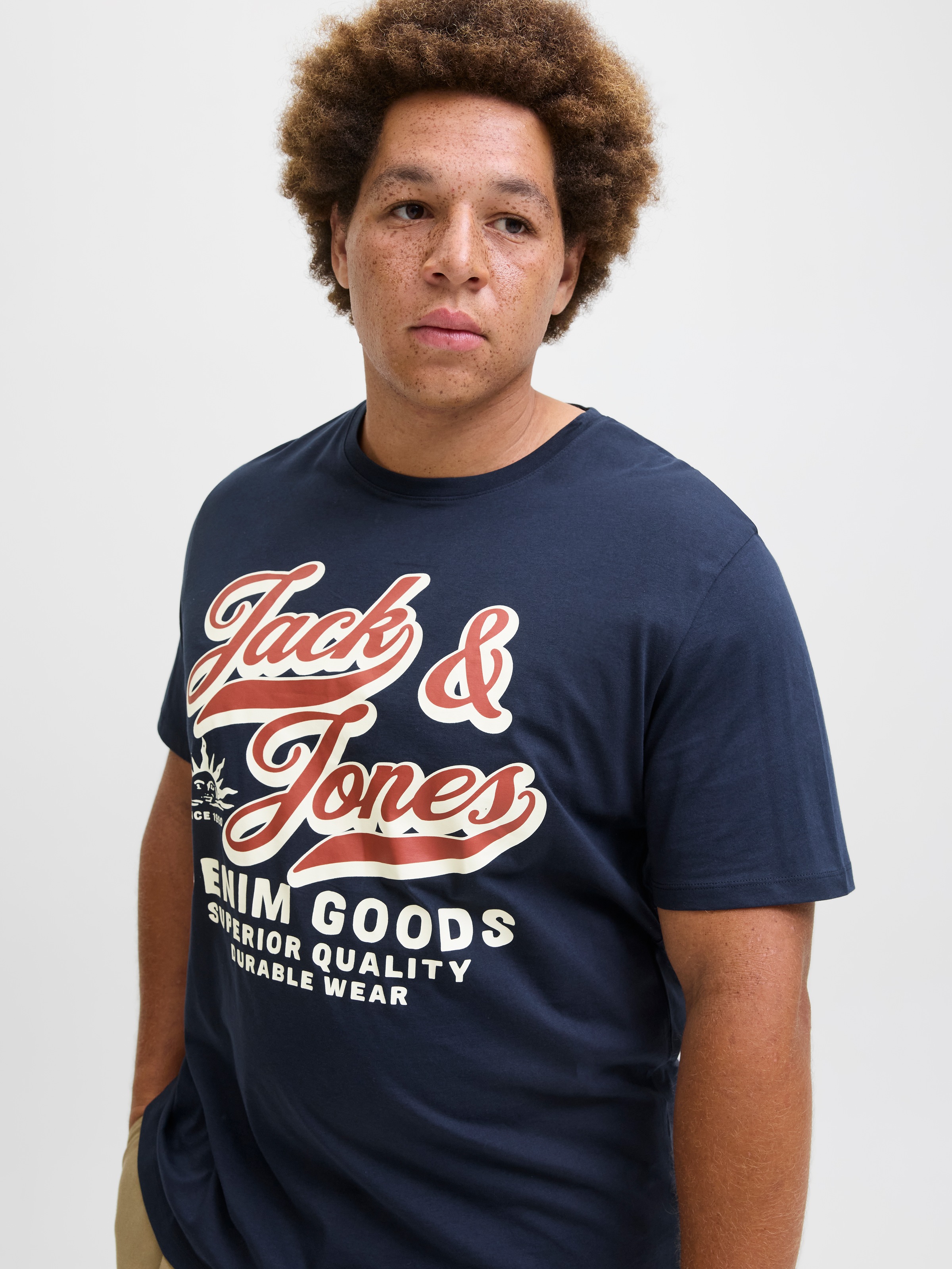 Jack & Jones PlusSize T-Shirt JJELOGO TEE SS ONECK 2 COL AW25 NOOS PLS günstig online kaufen