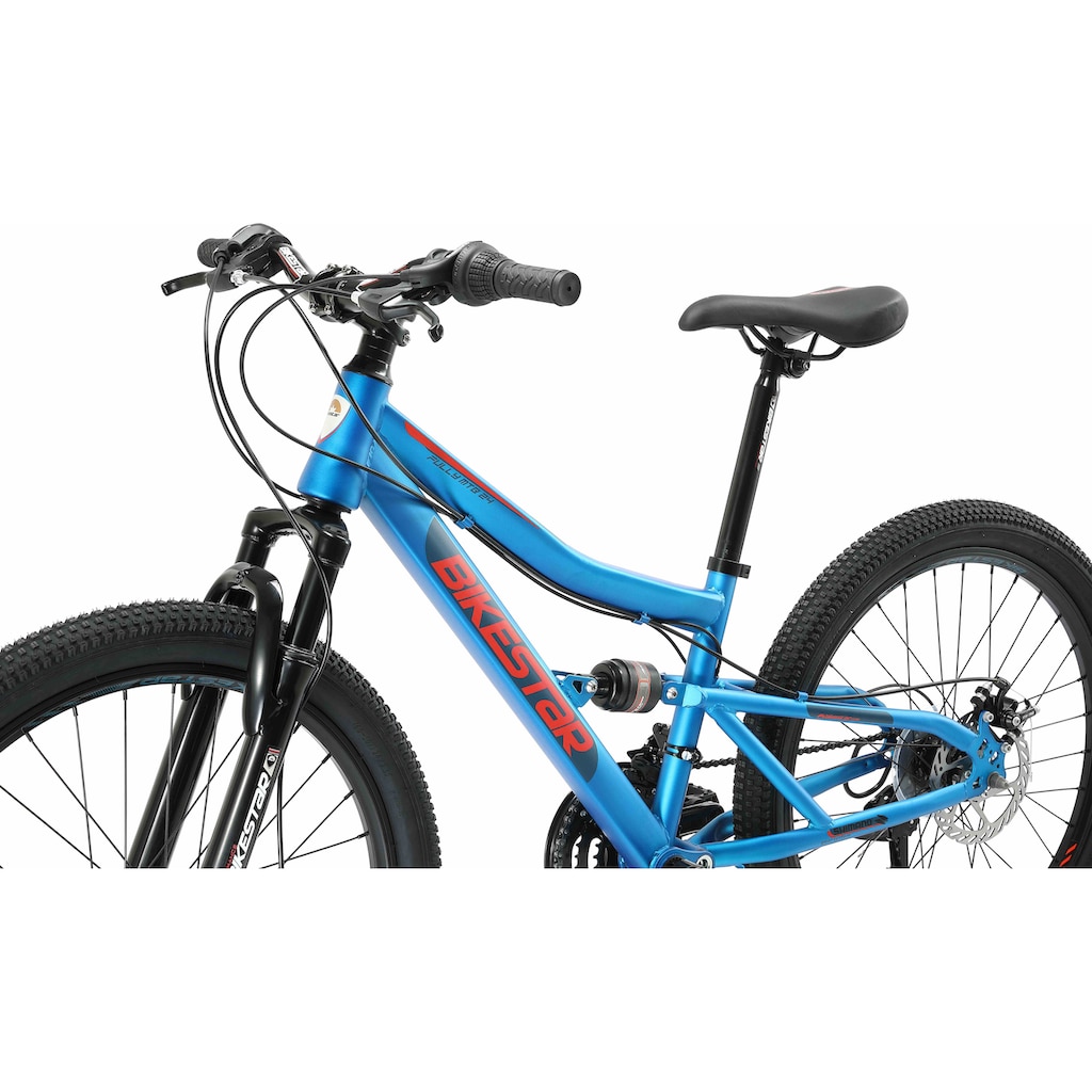 Bikestar Kinderfahrrad, 21 Gang, Shimano, RD-TY21 Schaltwerk, Kettenschaltung