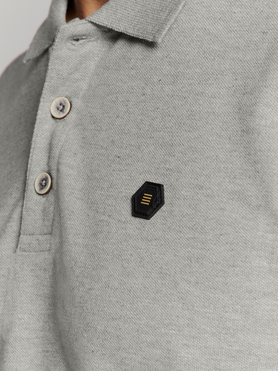 NO EXCESS Poloshirt »No Excess Poloshirt Polo Melange«