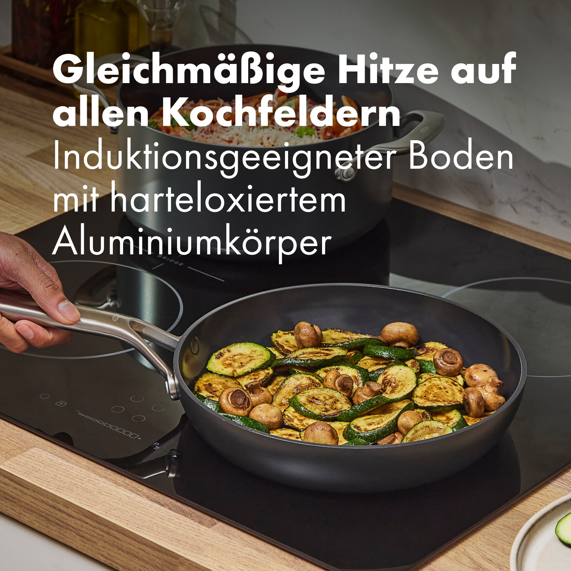 OXO Good Grips Bratpfanne »Ceramic Professional Antihaft-Pfanne« Edelstahl 1 tlg. Kochen im Alltag leicht gemacht