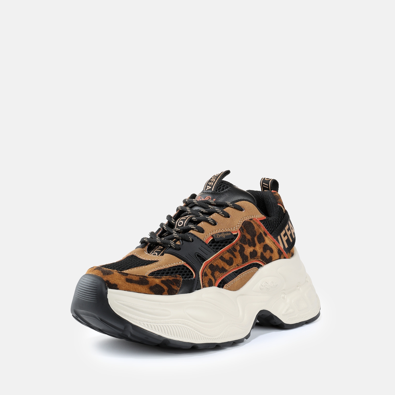 Buffalo Plateausneaker "YUNO" Chunky-Sneaker in Leo-Optik, Leichtgewicht